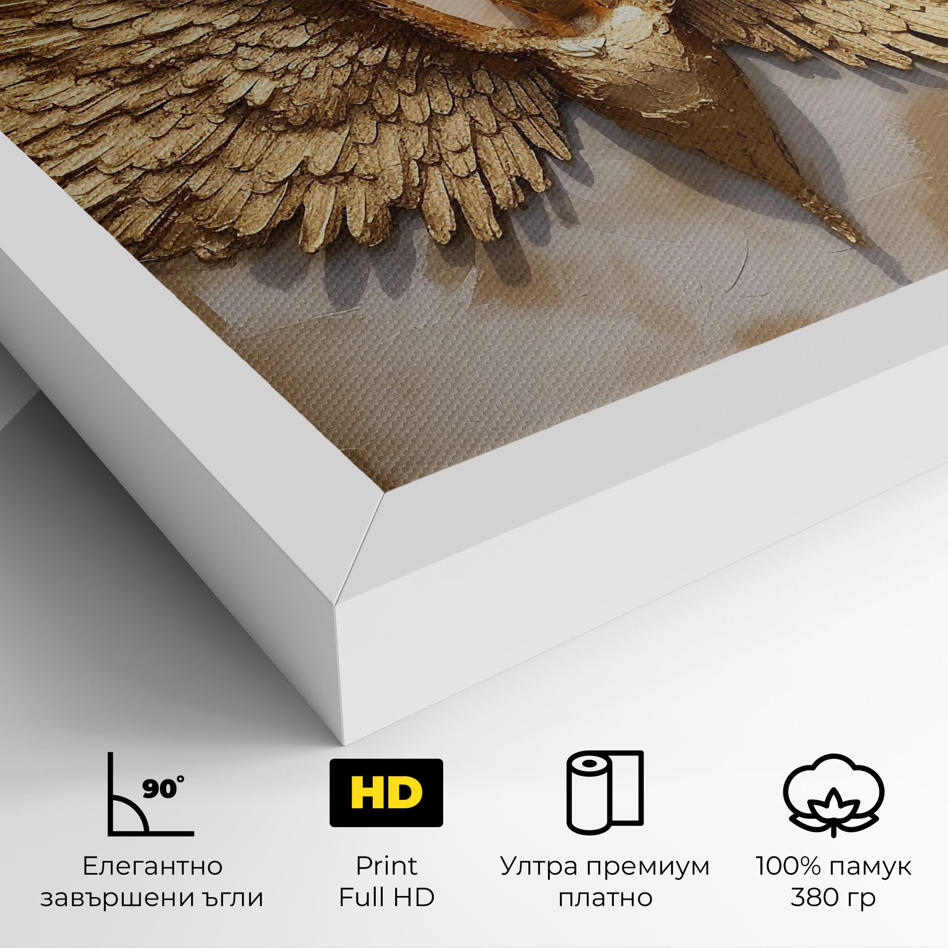 Beautiful Gold Wings mockup 4