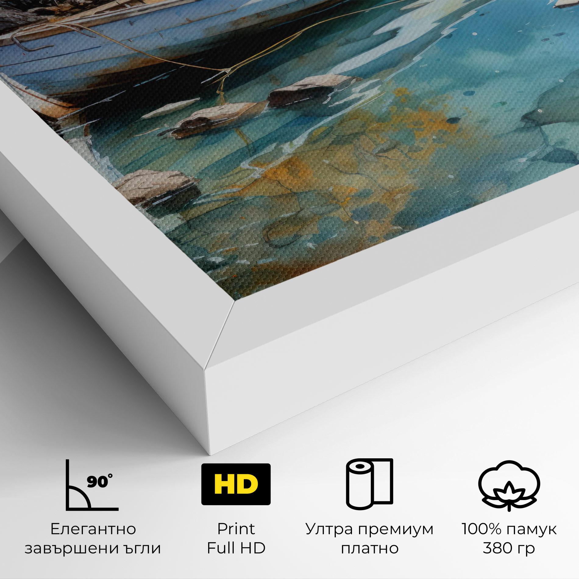 Картина на платно Sailing Boat mockup 4