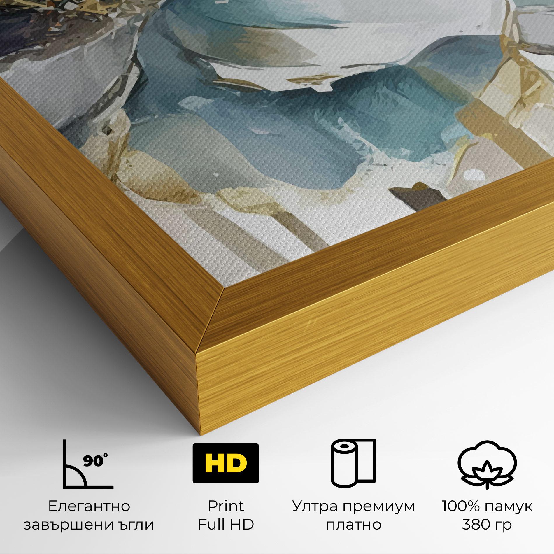 Картина на платно Flower Mix Art mockup 4