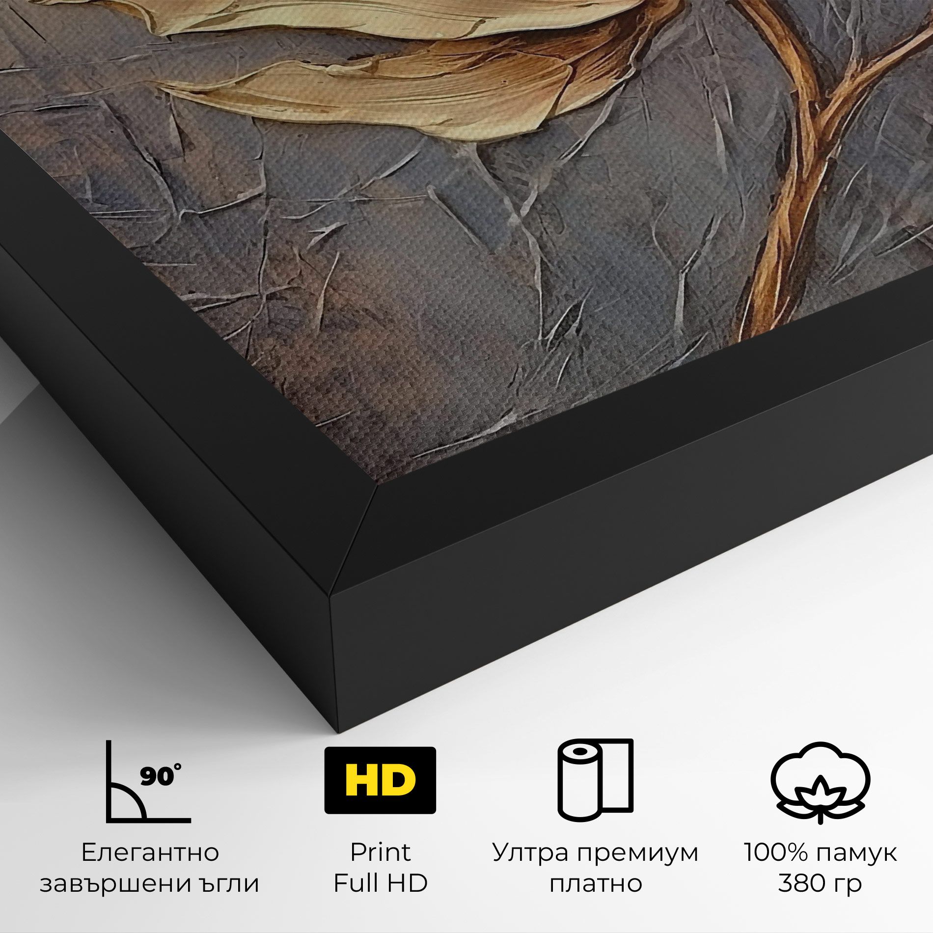 Cream Rose On Blue mockup 4