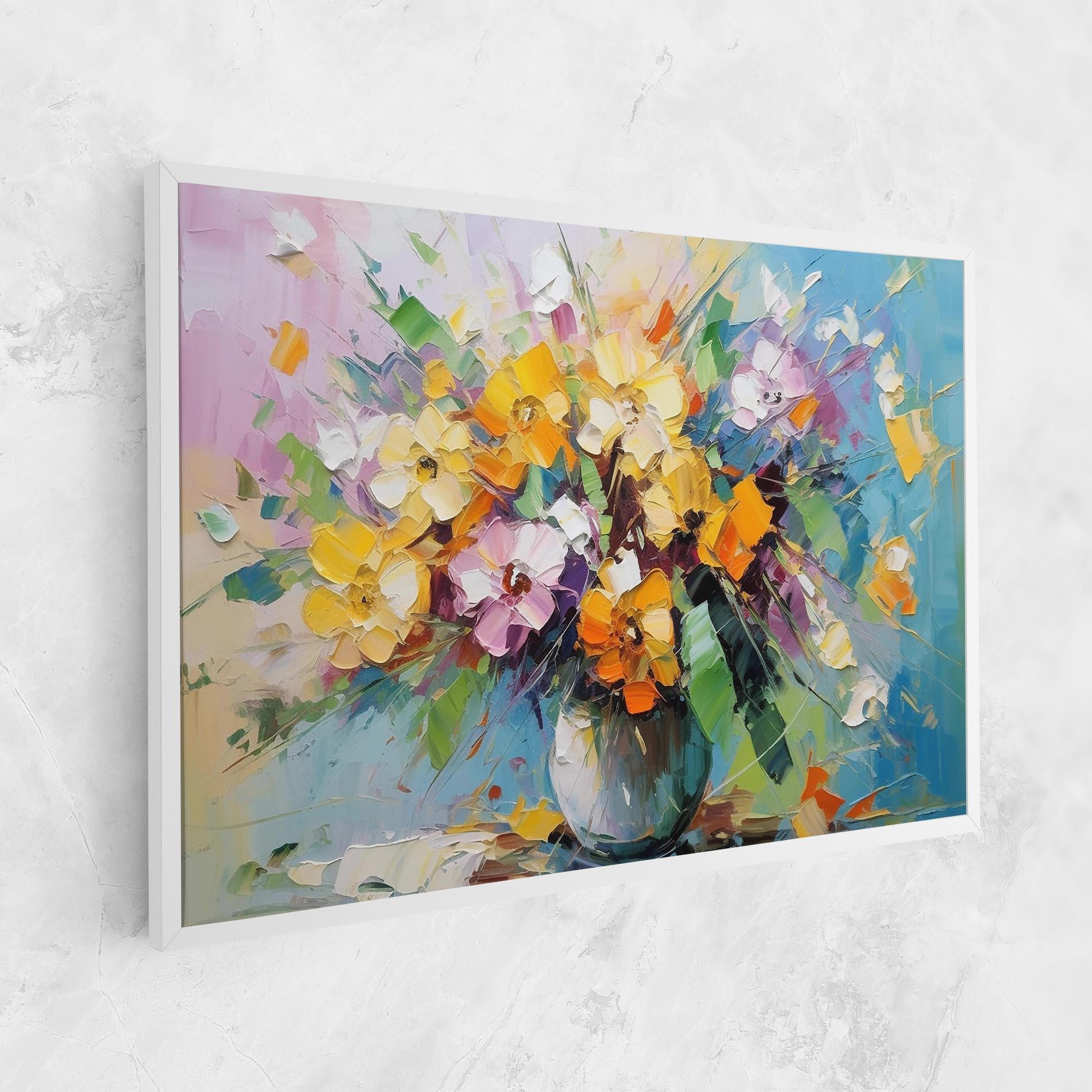 Картина на платно Colorfull Flowers Painting mockup 1