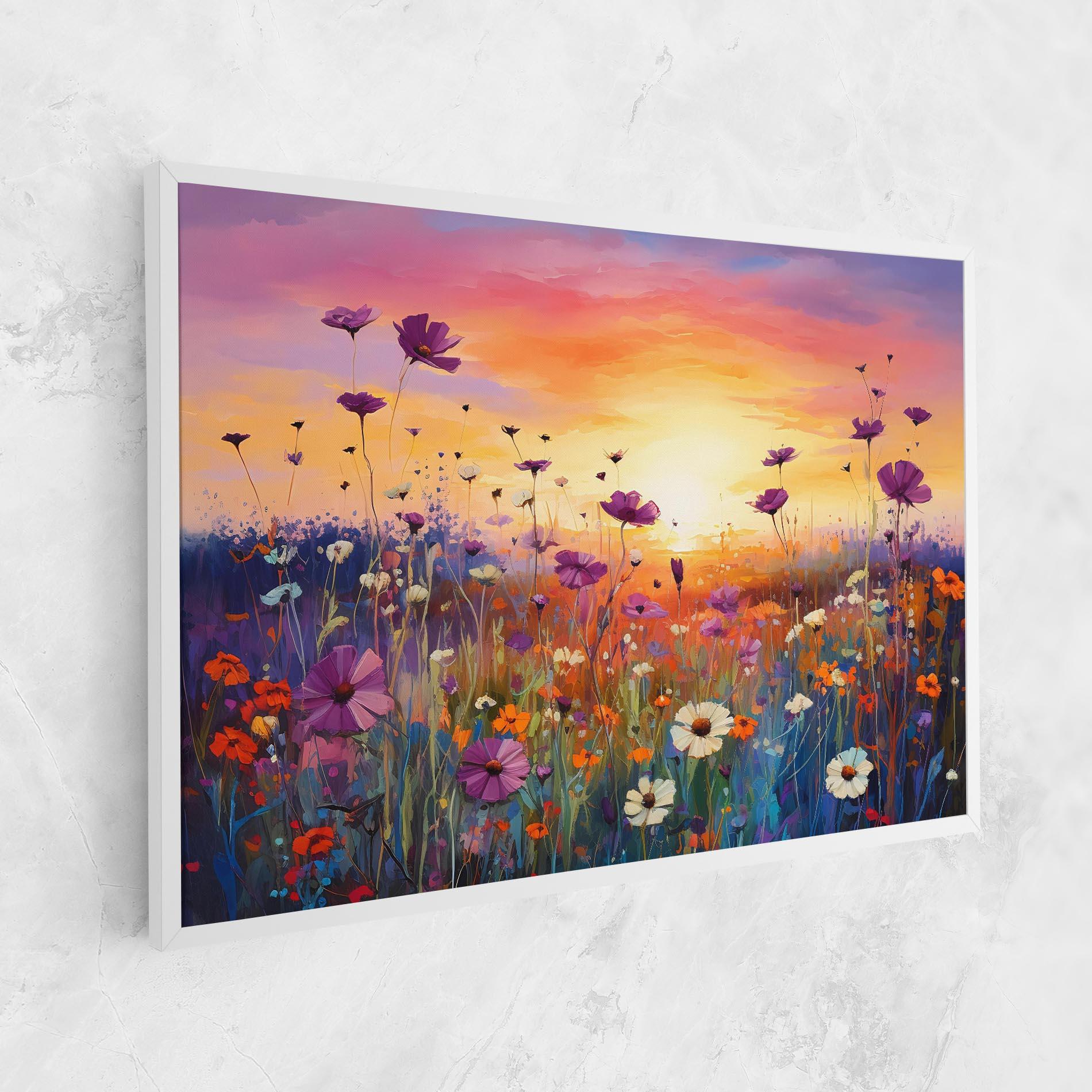 Картина на платно Dreamy Field Flowers mockup 1
