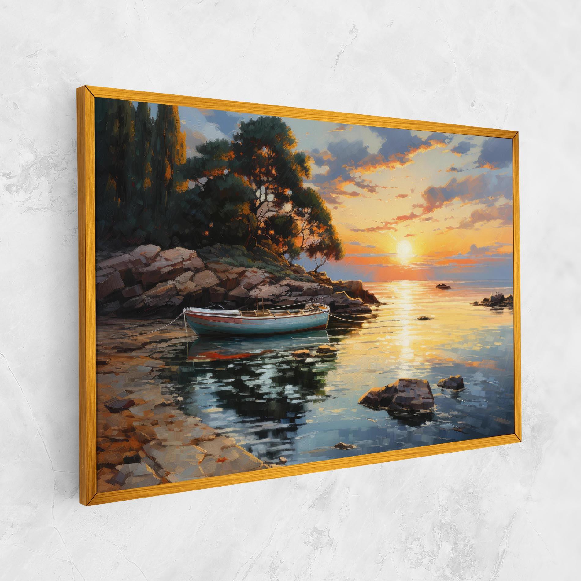 Картина на платно Sunset Sea Art mockup 1