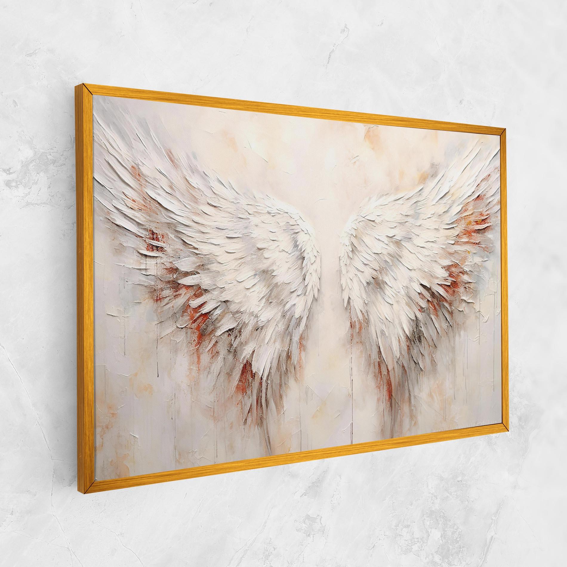 Картина на платно White Bloody Wings mockup 1