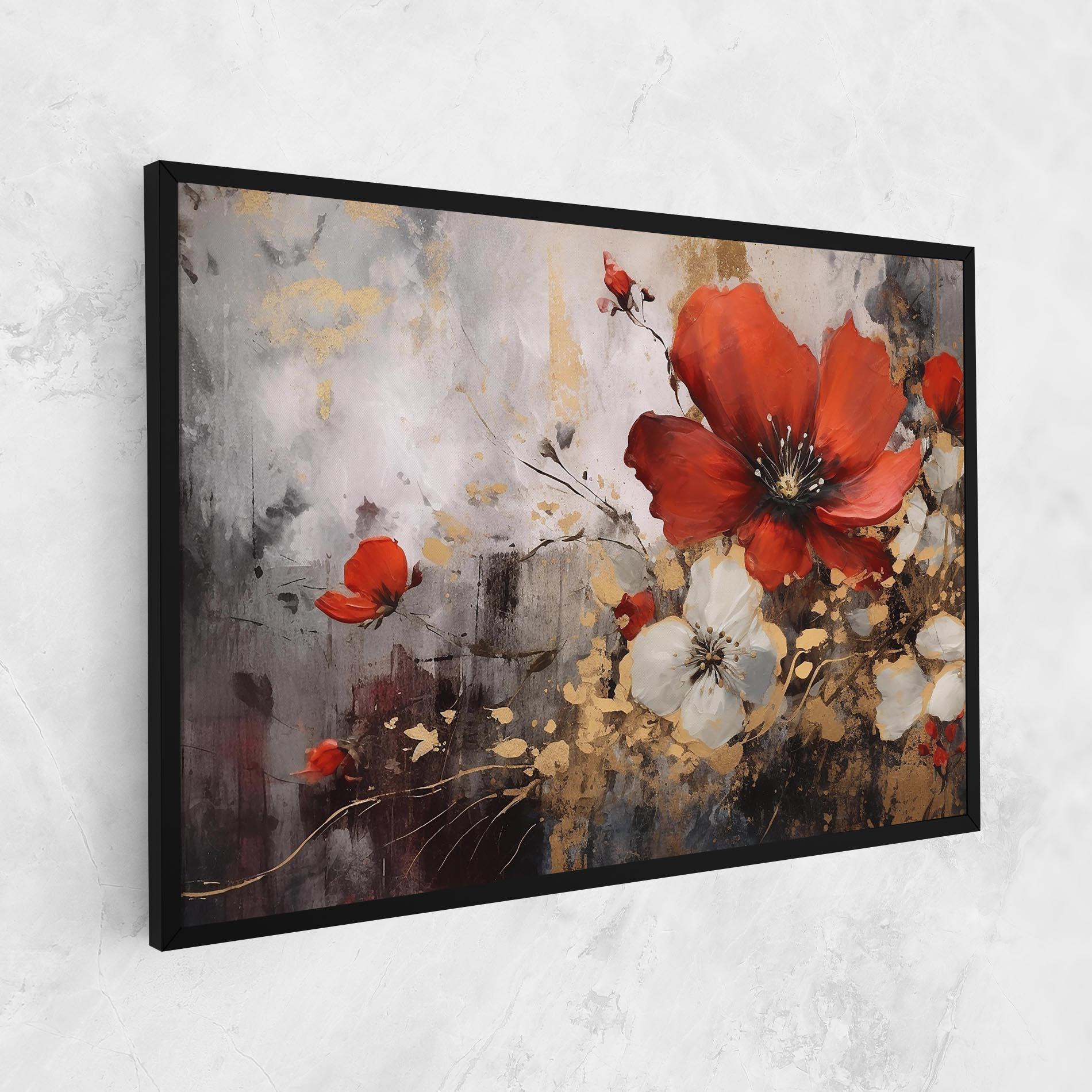 Картина на платно Red Poppy Painting mockup 1