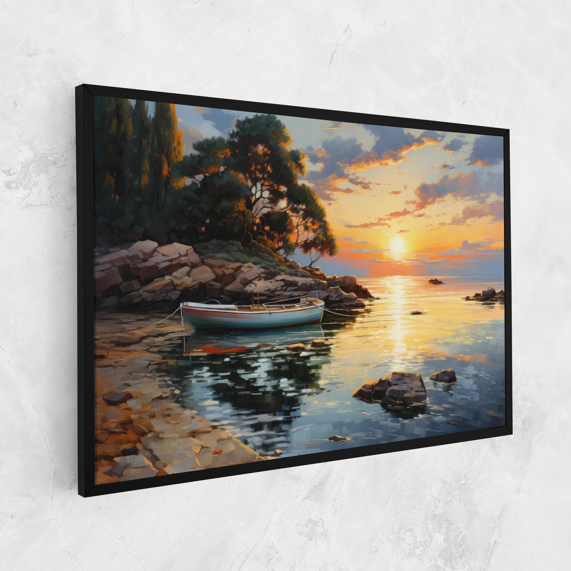 Картина на платно Sunset Sea Art mockup 1