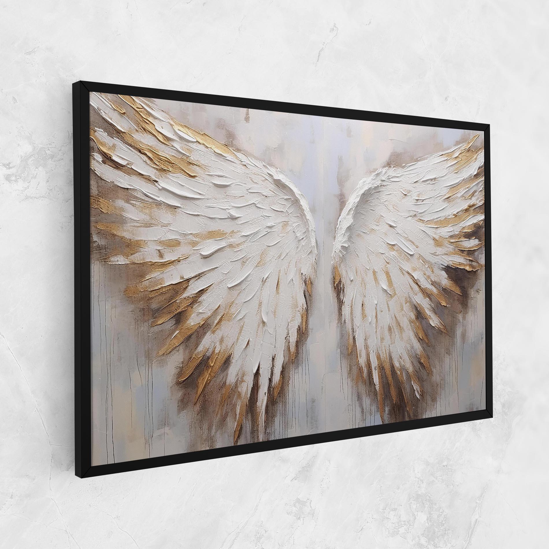 Картина на платно White Angel Wings mockup 1