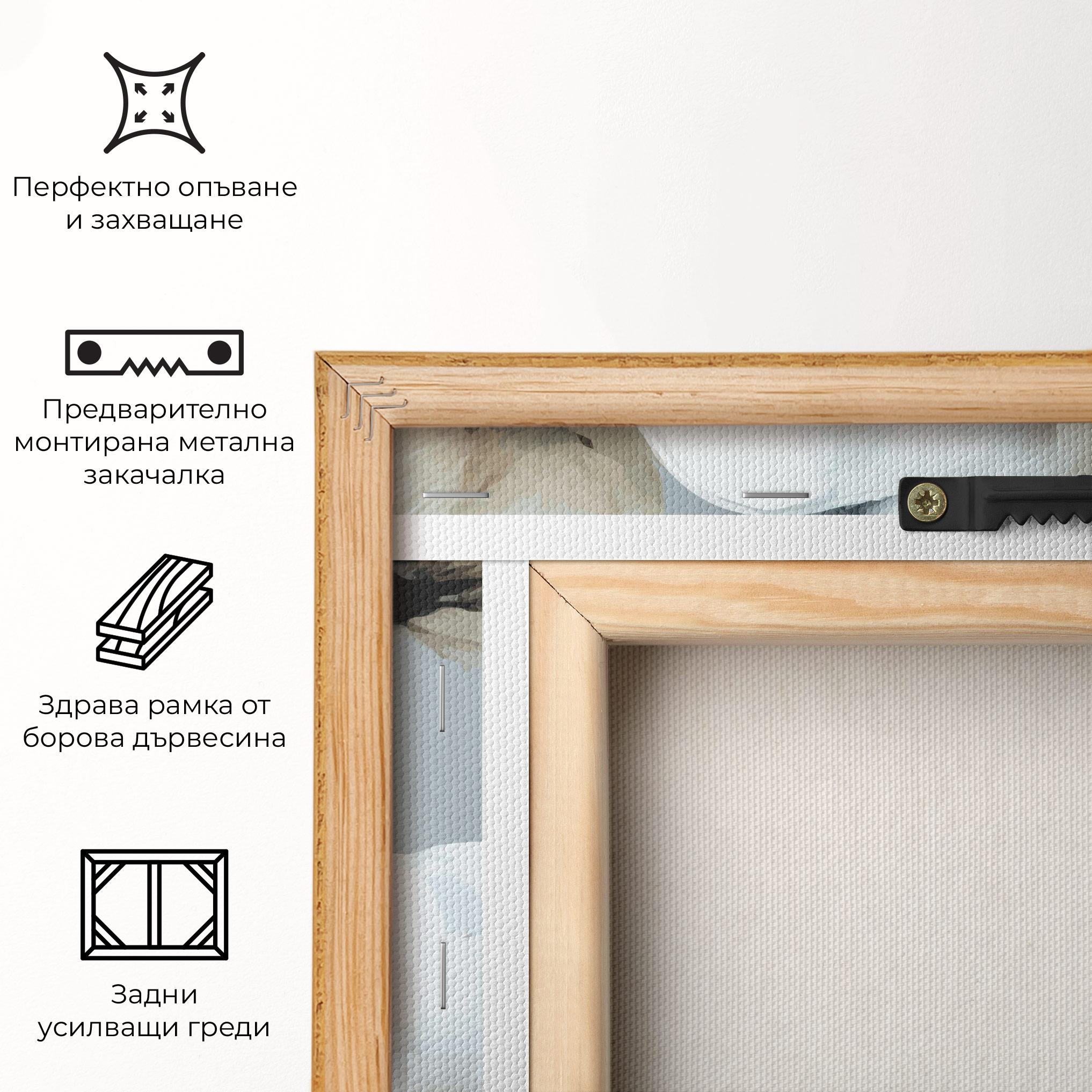 Картина на платно Paint Texture Flower mockup 5