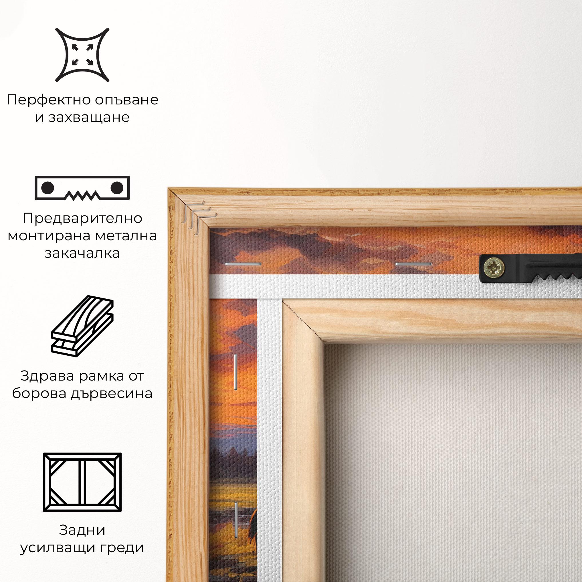 Картина на платно Wild Horses Painting mockup 5