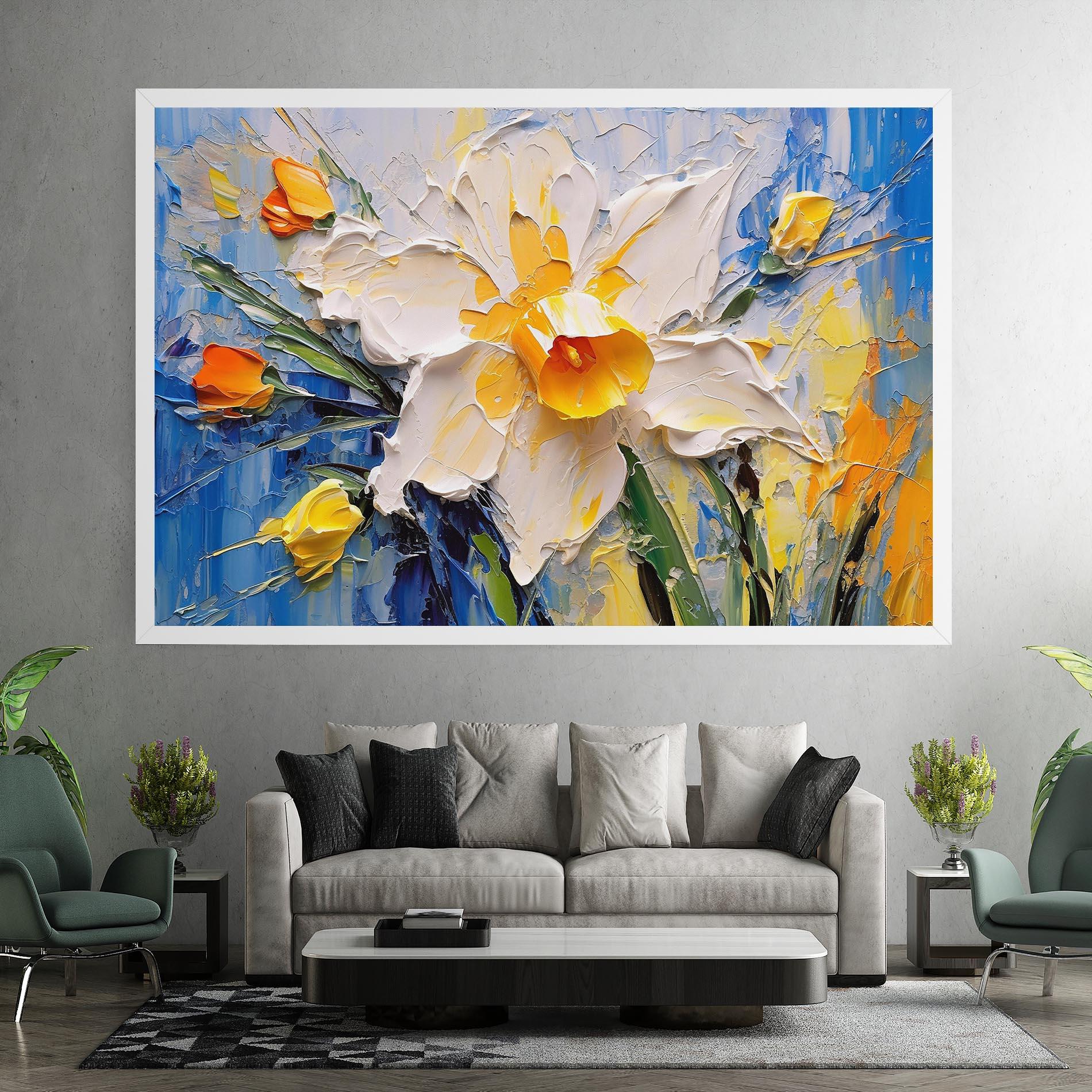 Картина на платно Abstract Flower Art mockup 7