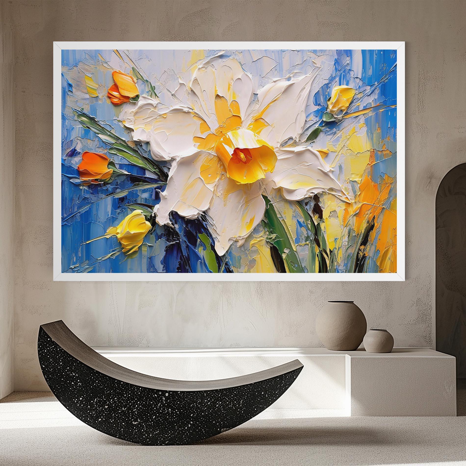 Картина на платно Abstract Flower Art mockup 8