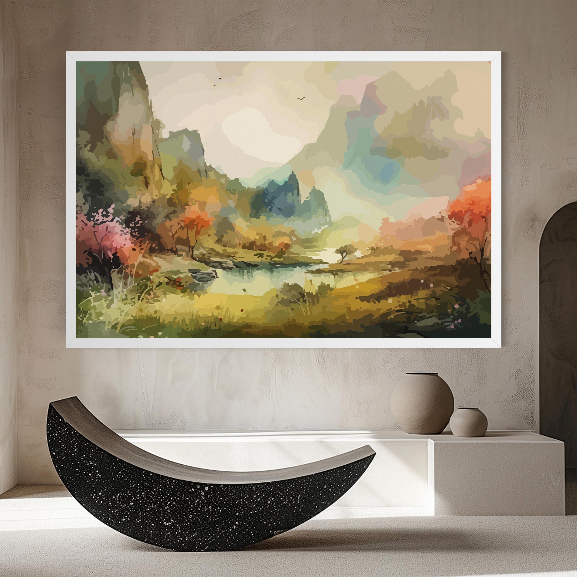Картина на платно Nature Painting mockup 8