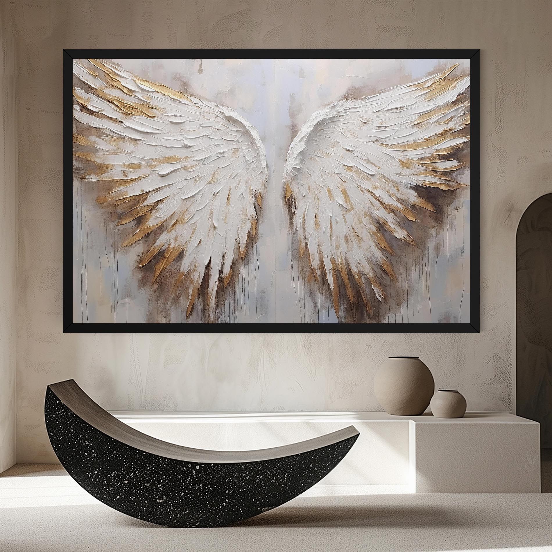 White Angel Wings mockup 8