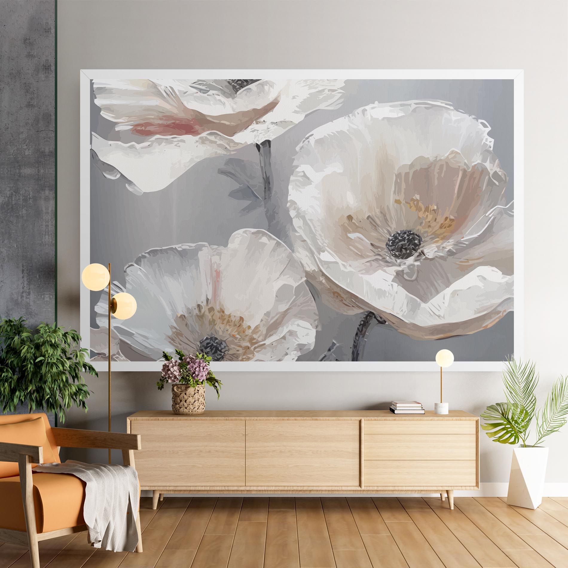 Cream Mix Flower mockup 9