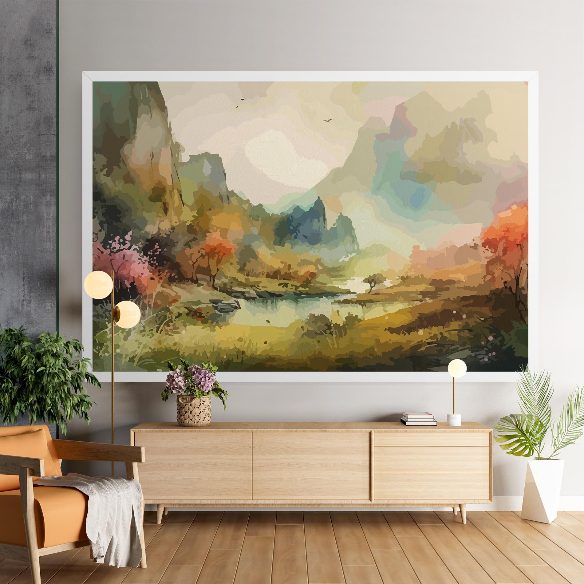 Картина на платно Nature Painting mockup 9