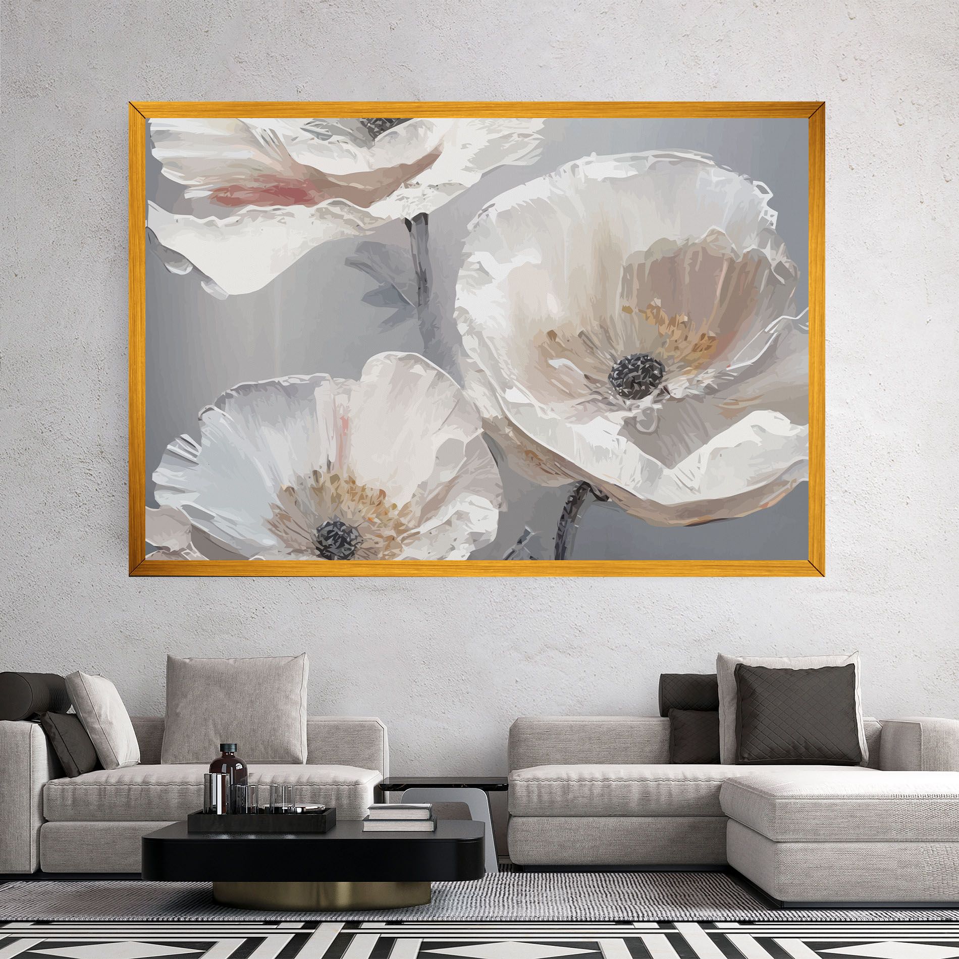 Cream Mix Flower mockup 2