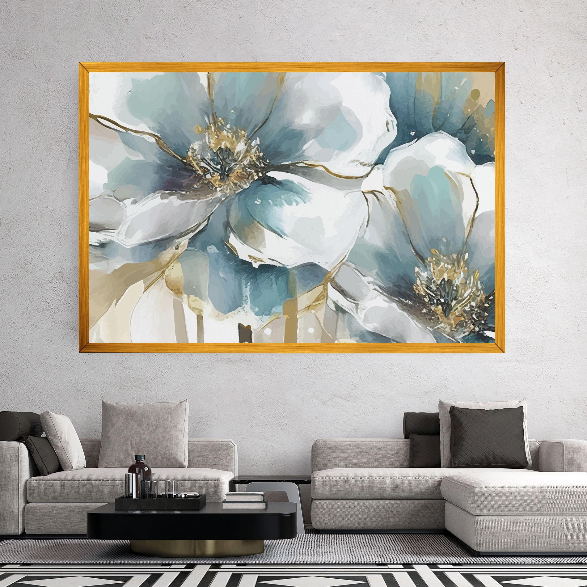 Картина на платно Flower Mix Art mockup 2