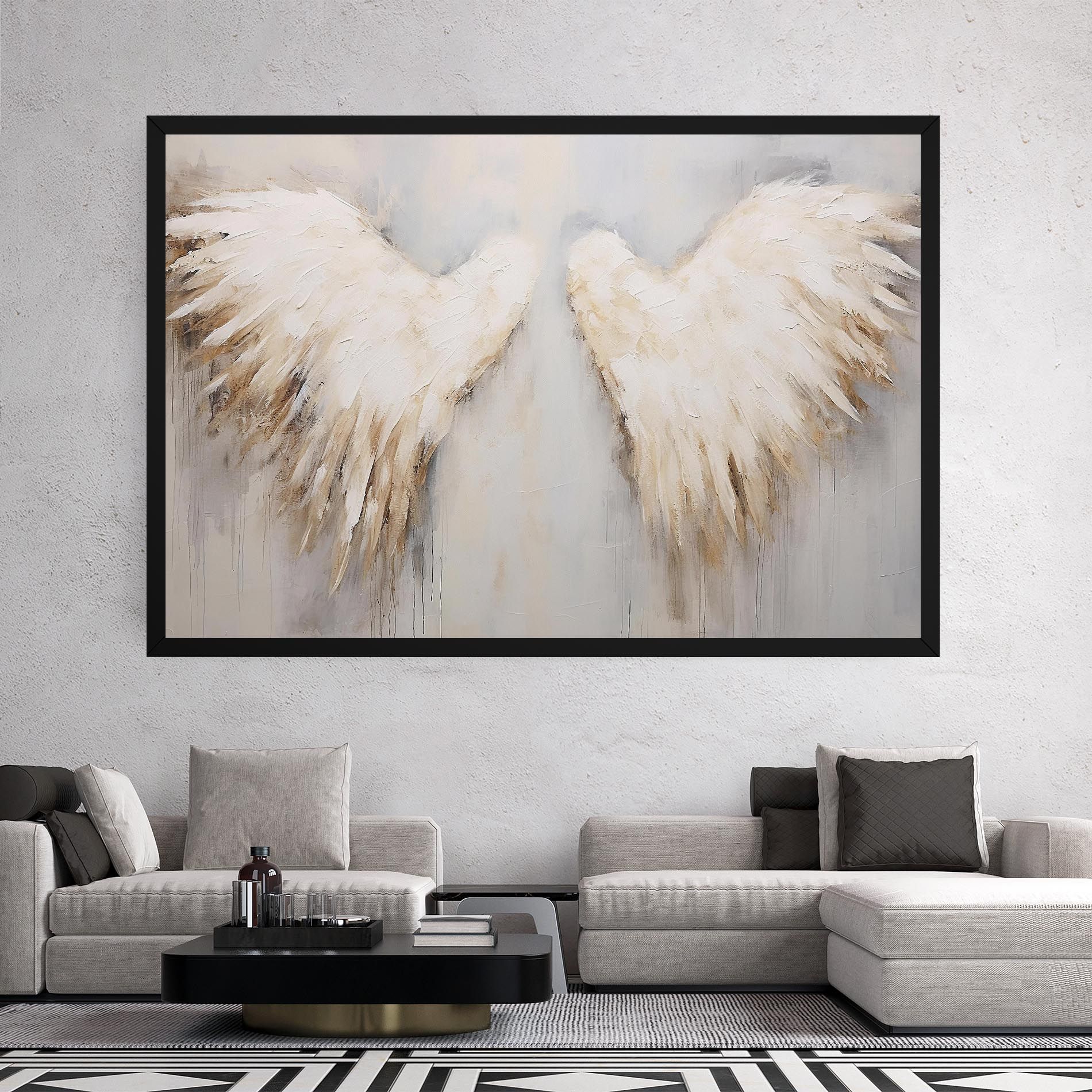 Cream White Wings mockup 2