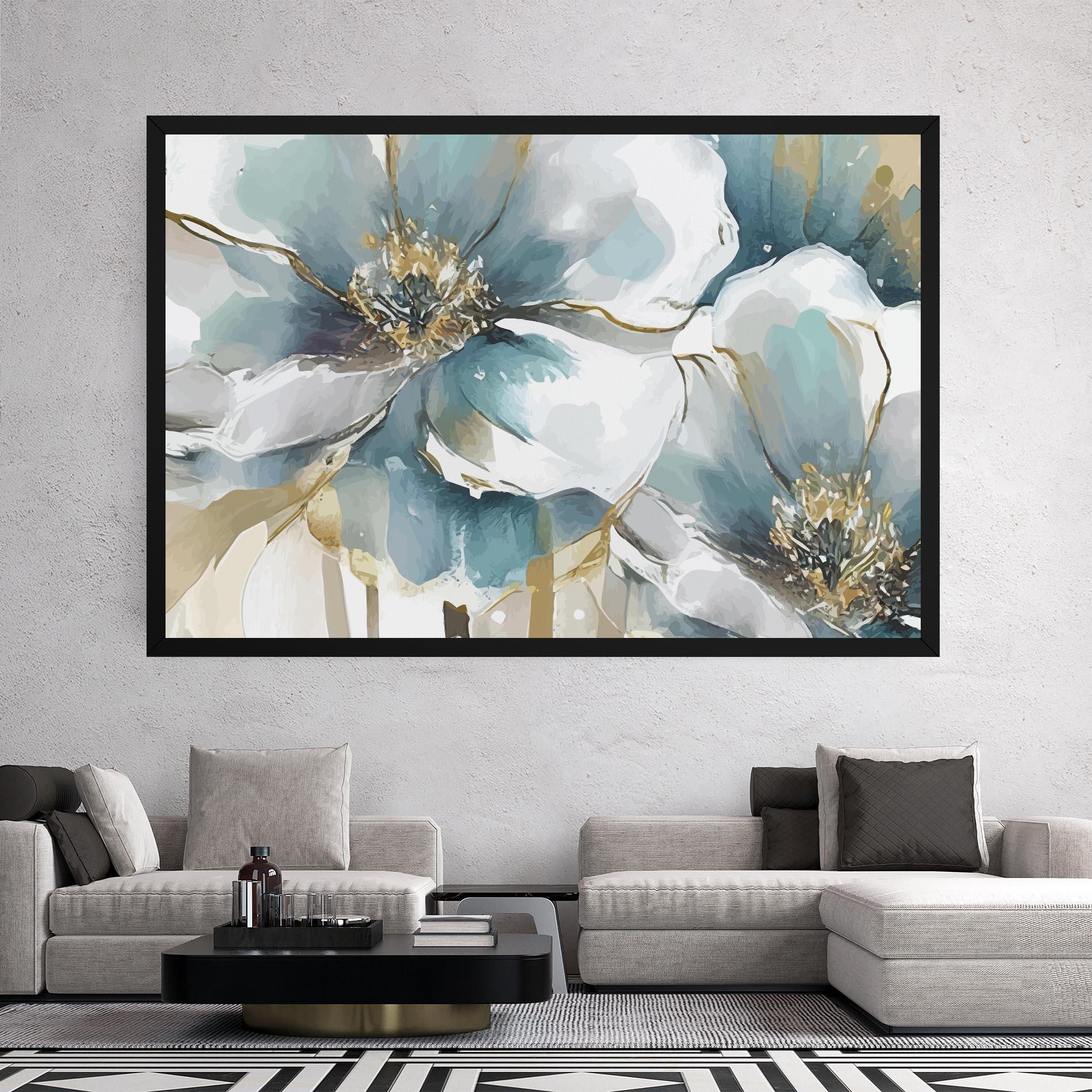 Картина на платно Flower Mix Art mockup 2