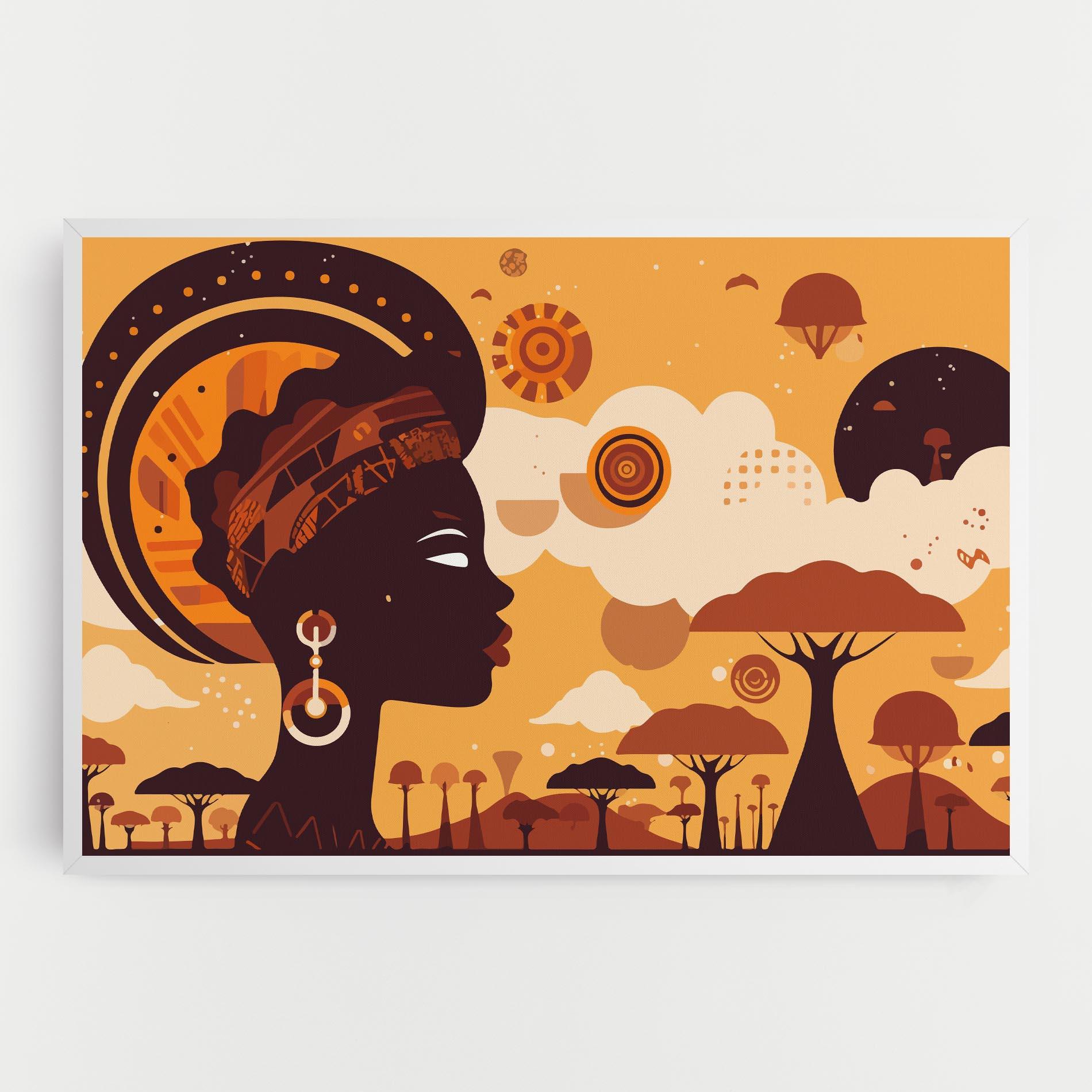 Картина на платно African Art mockup 0