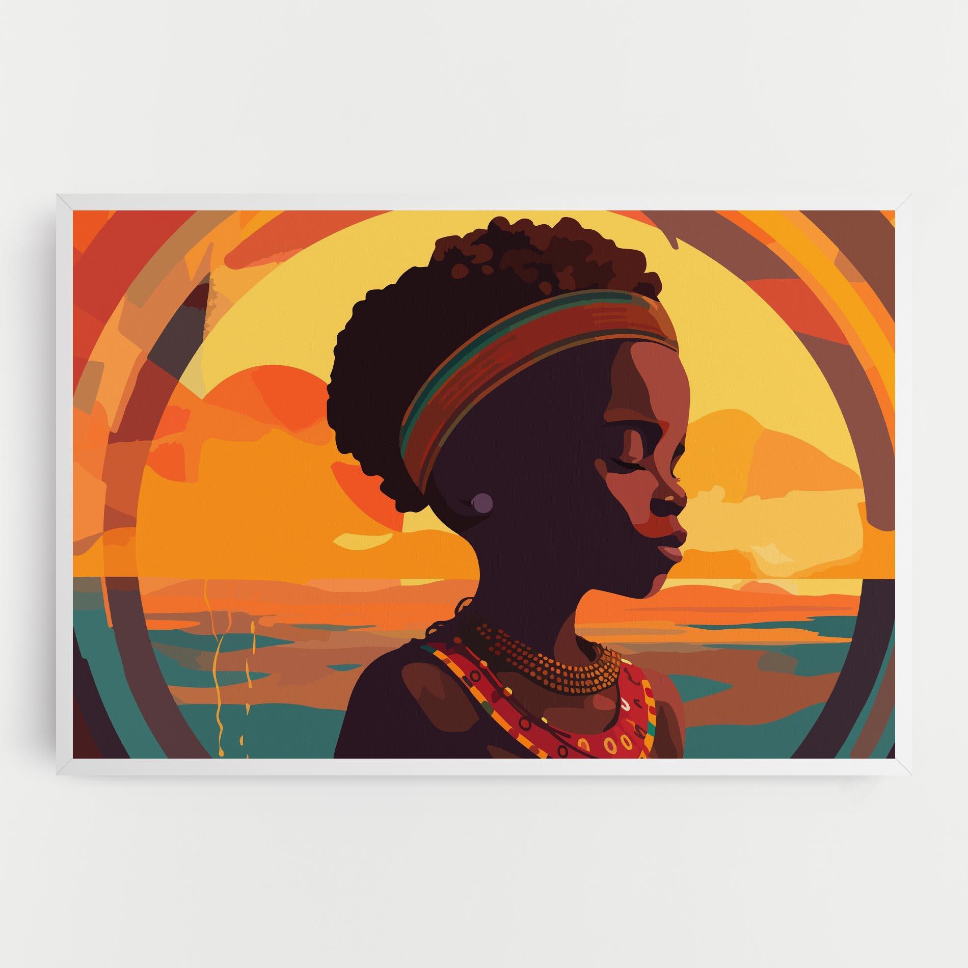 Картина на платно African Pretty Child mockup 0
