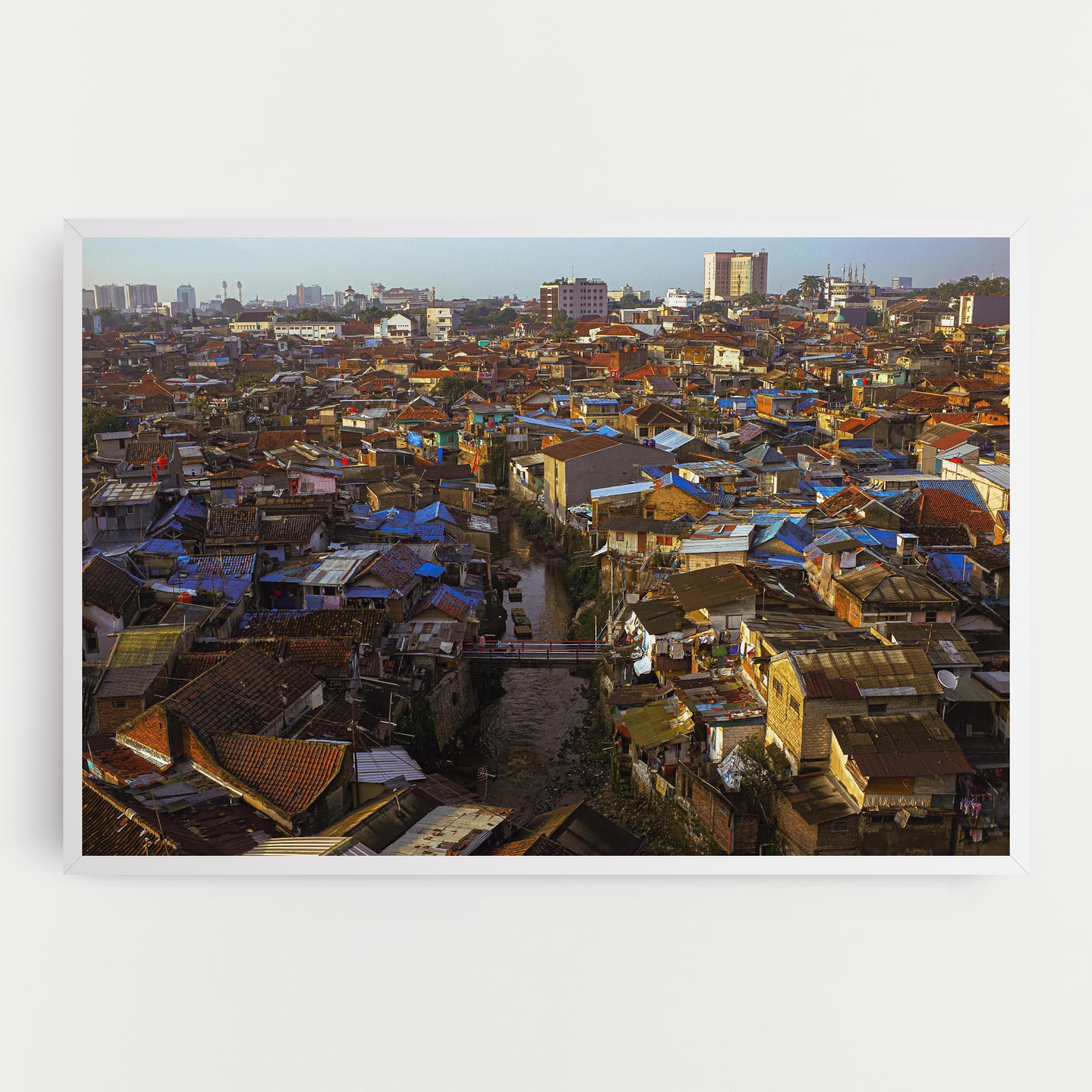 Картина на платно Bandung Golden Hour mockup 0