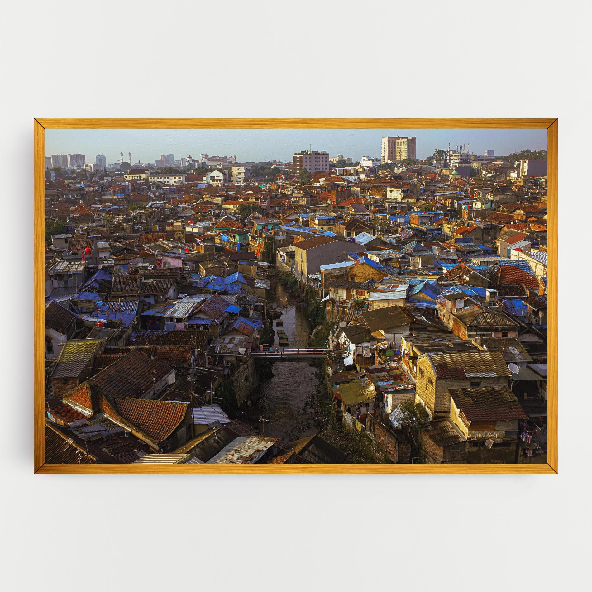 Картина на платно Bandung Golden Hour mockup 0