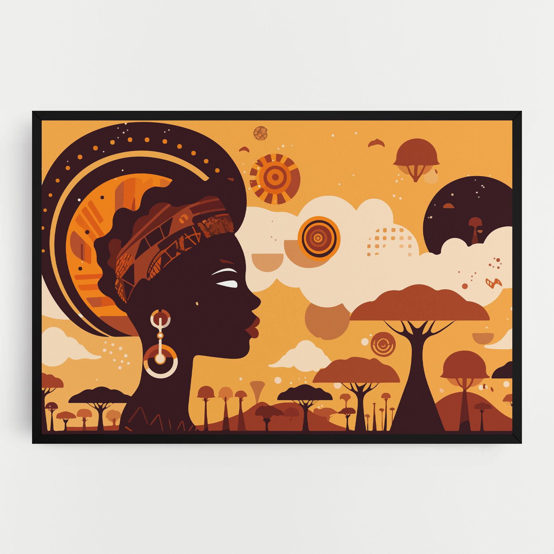 Картина на платно African Art mockup 0