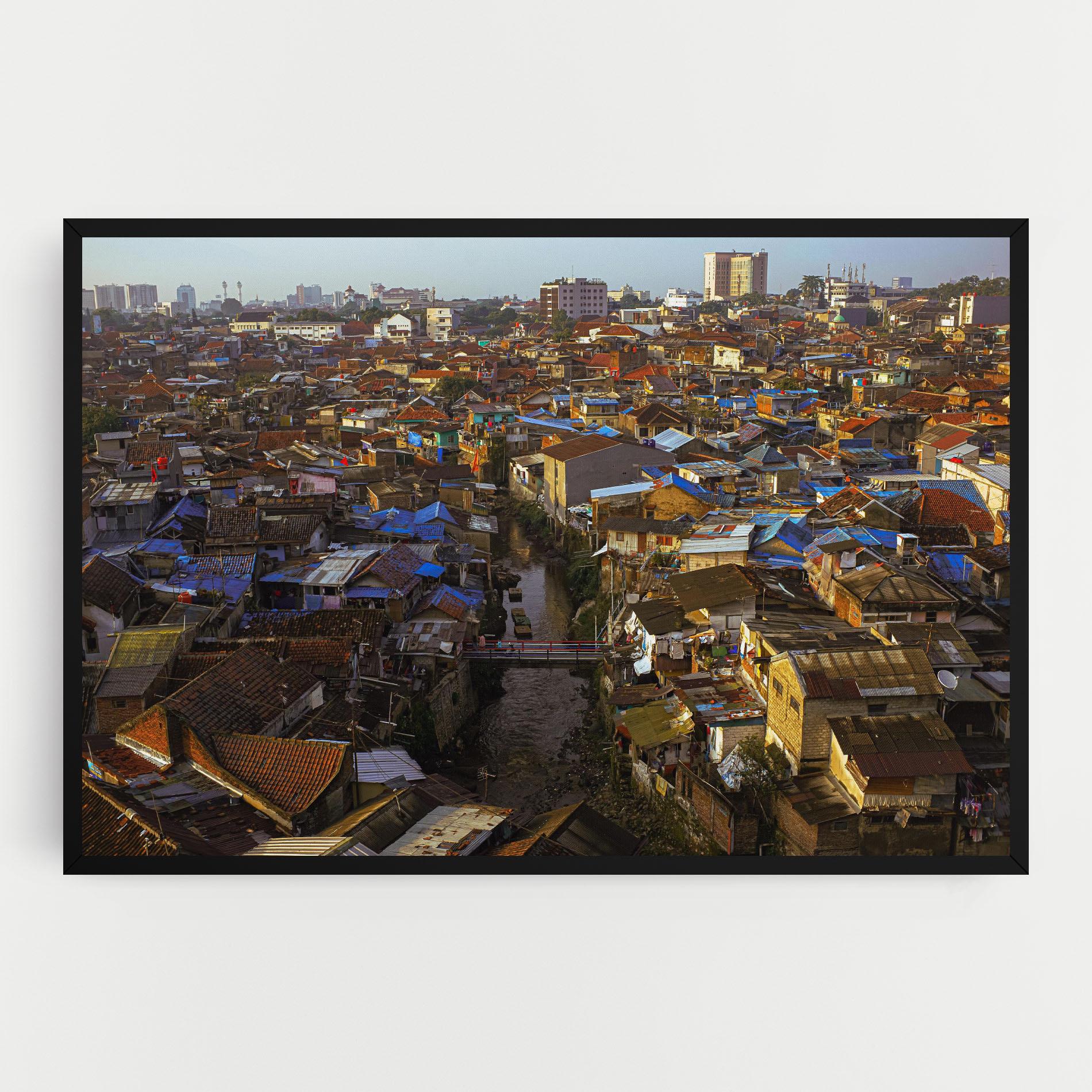 Картина на платно Bandung Golden Hour mockup 0