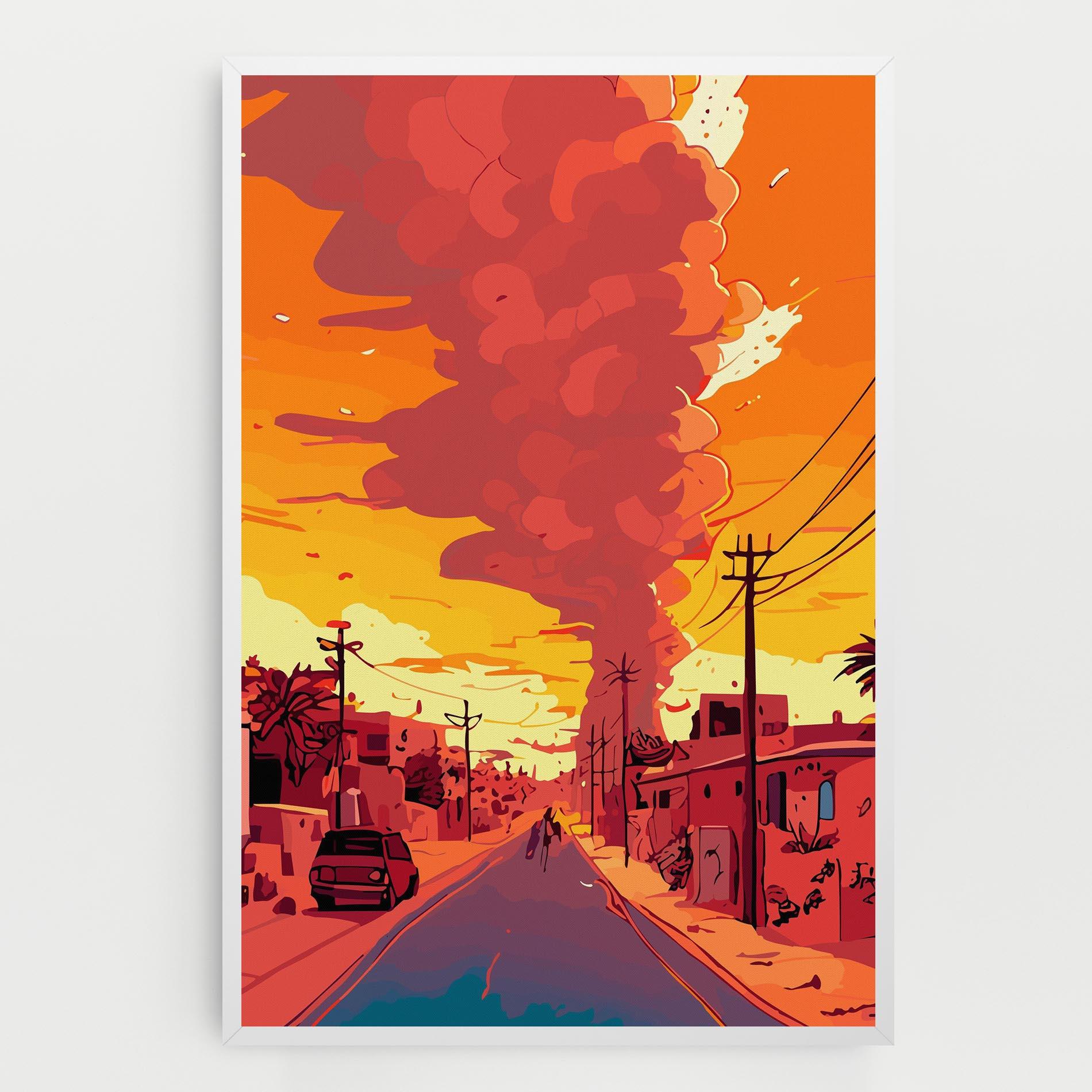 Картина на платно African Smoke mockup 0