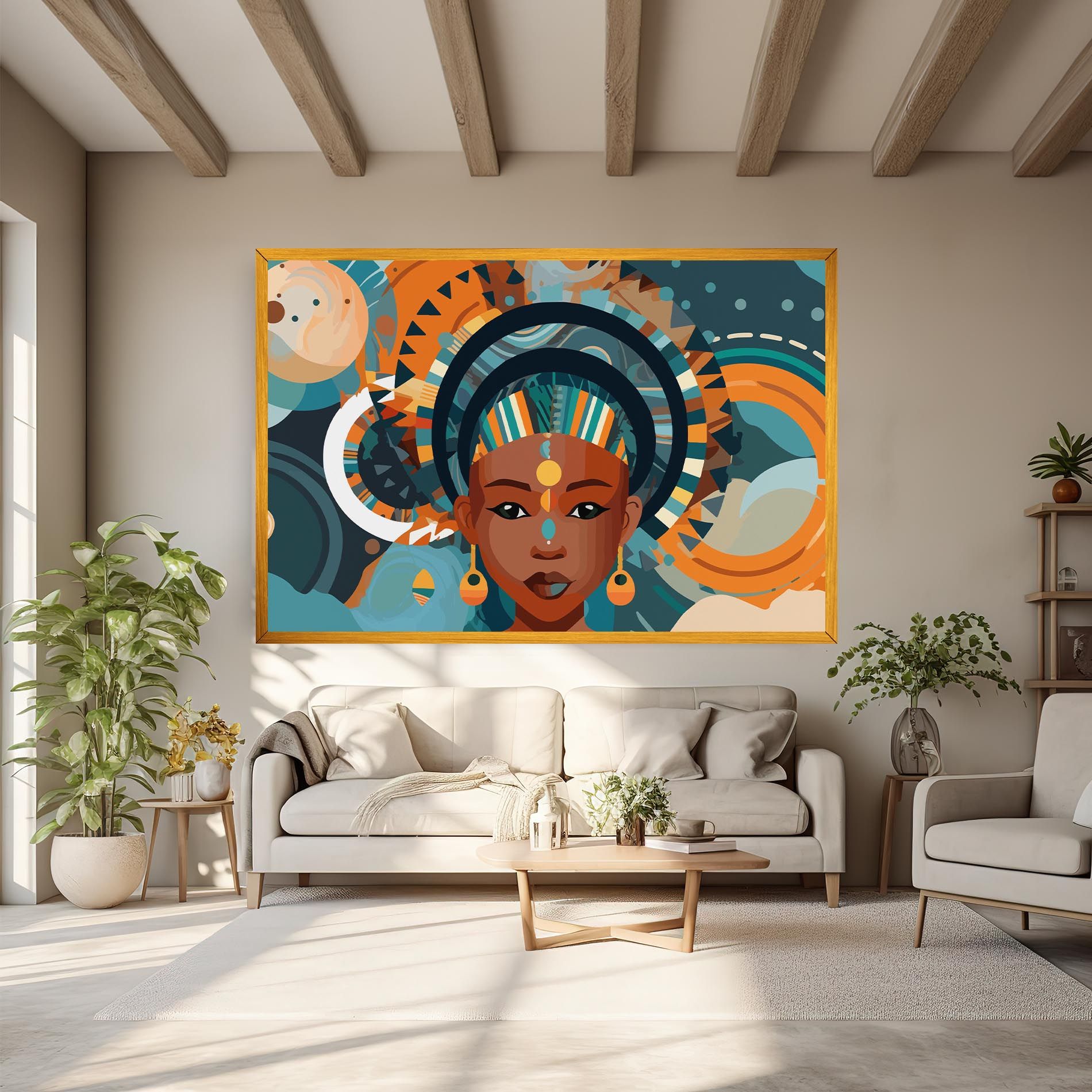 African Colorful Child mockup 6