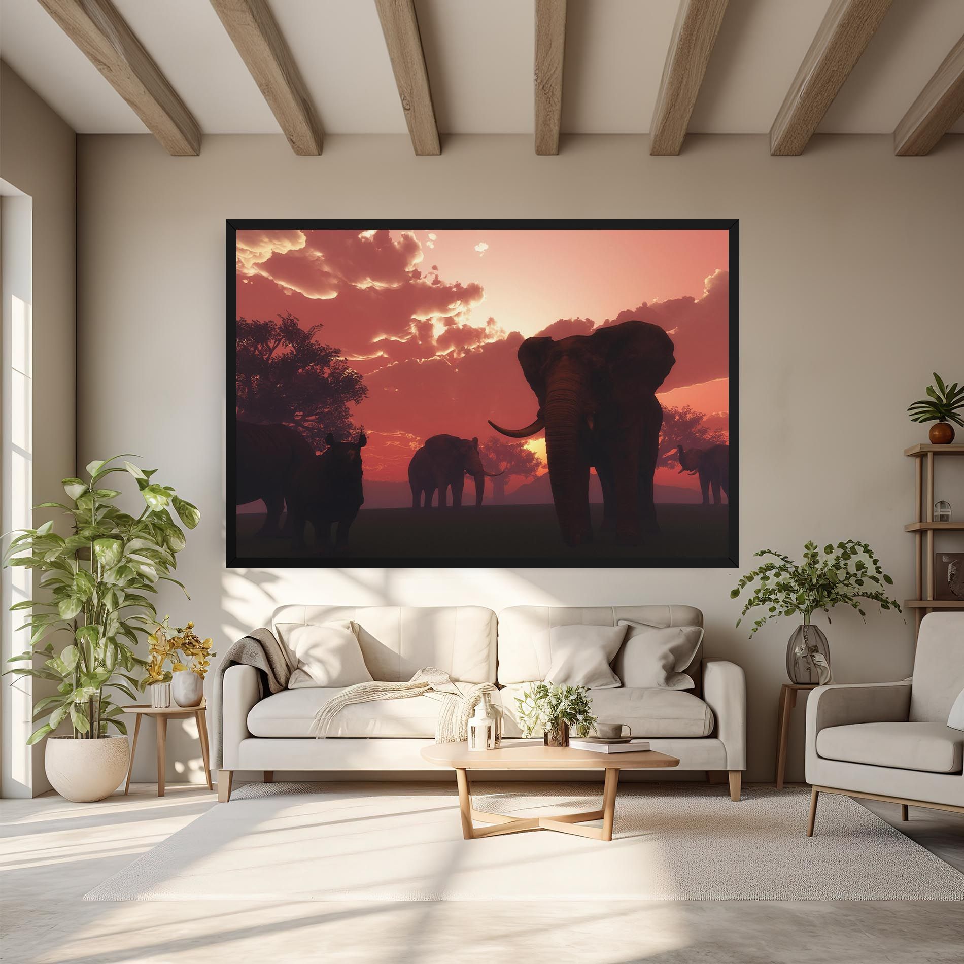 African Elephant View mockup 6