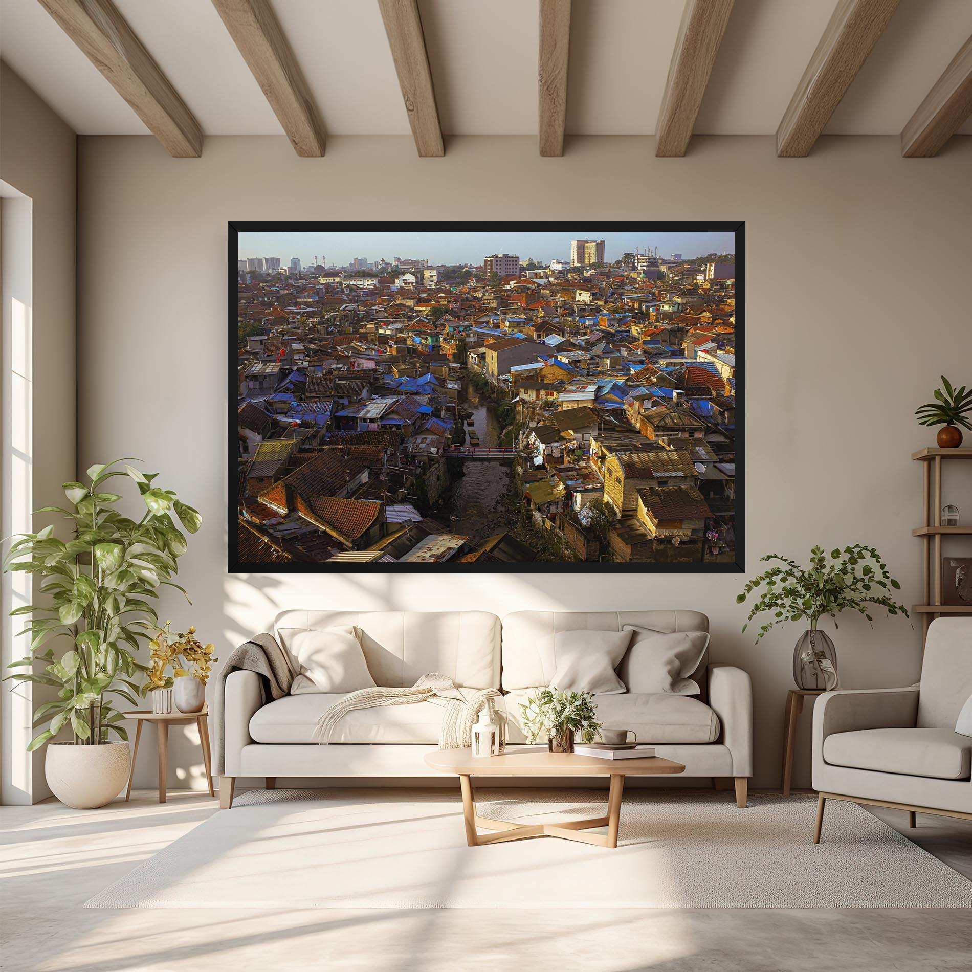 Картина на платно Bandung Golden Hour mockup 6