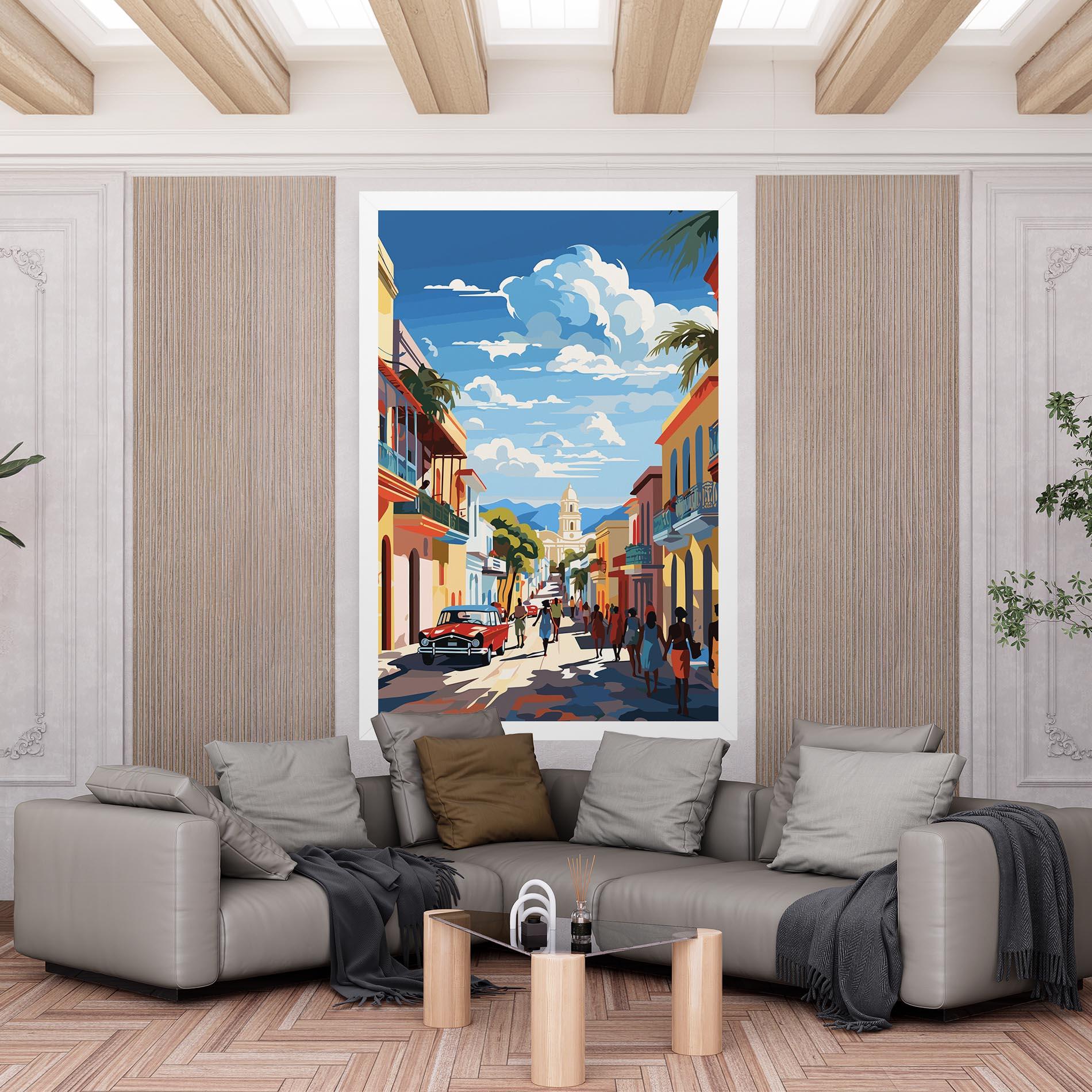 Картина на платно African Street mockup 6