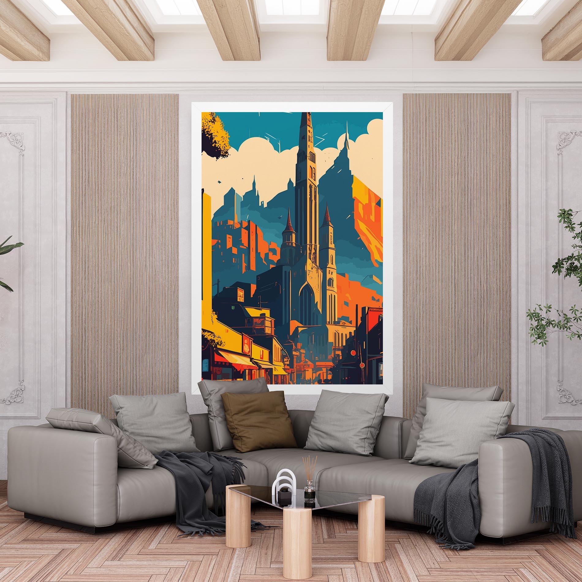 Картина на платно African Tower mockup 6