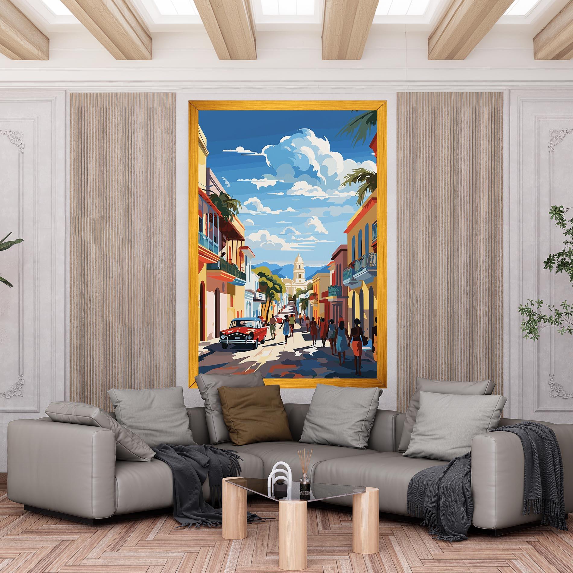 Картина на платно African Street mockup 6