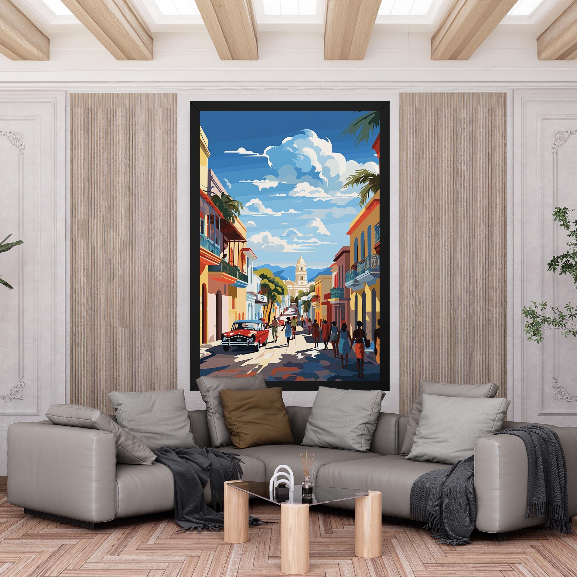 Картина на платно African Street mockup 6