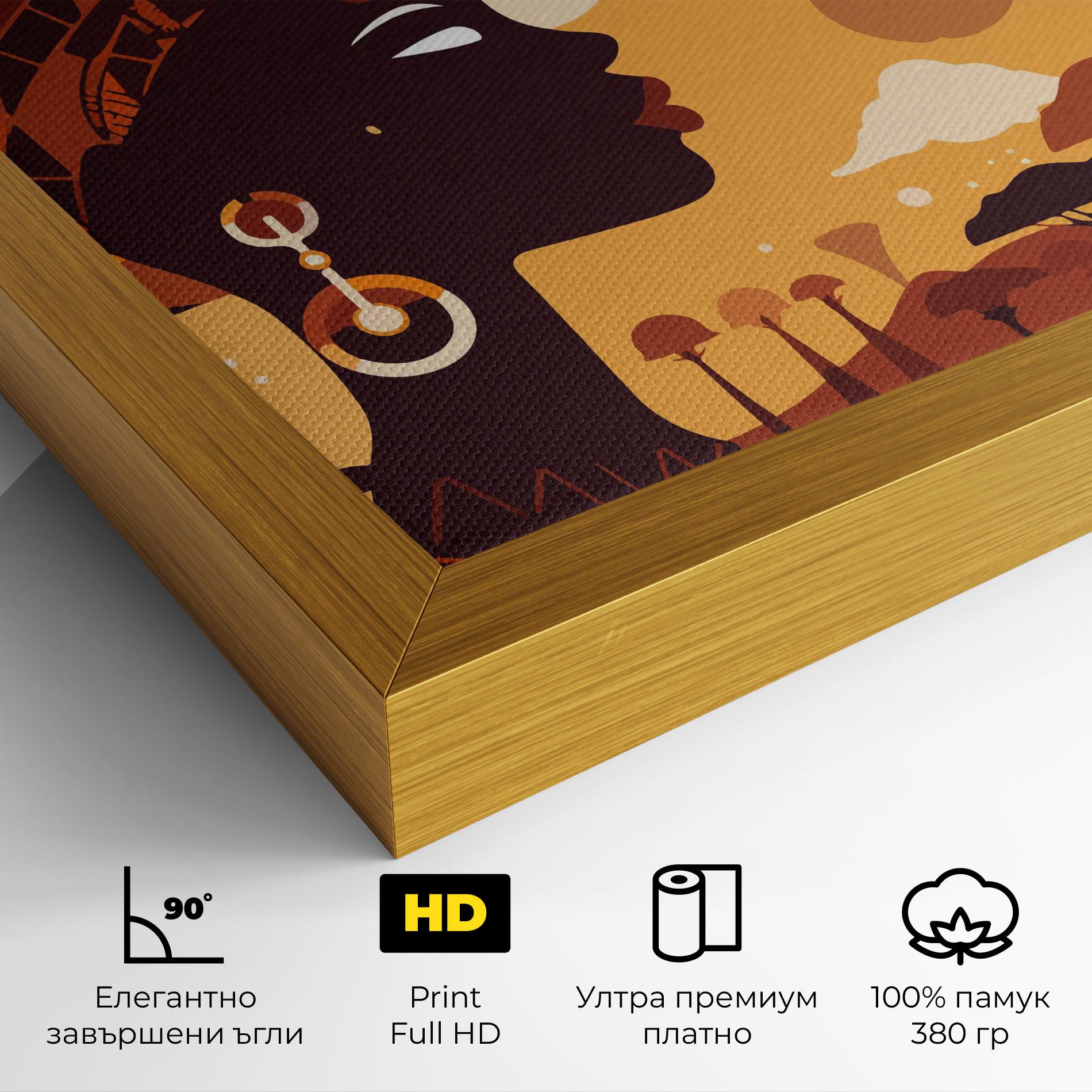 Картина на платно African Art mockup 4