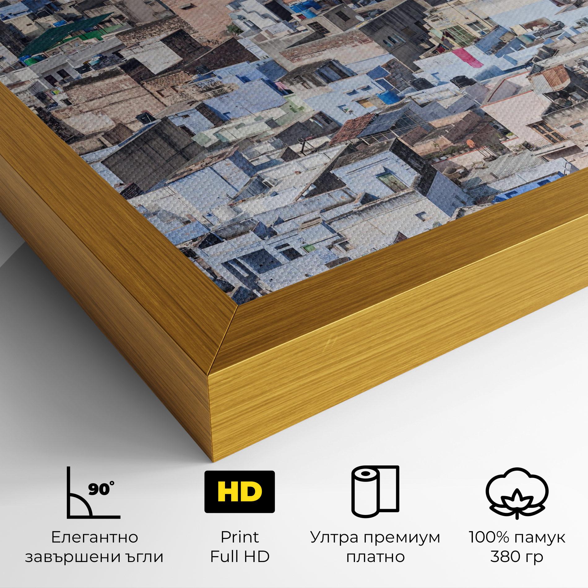 Картина на платно View Jodhpur mockup 4