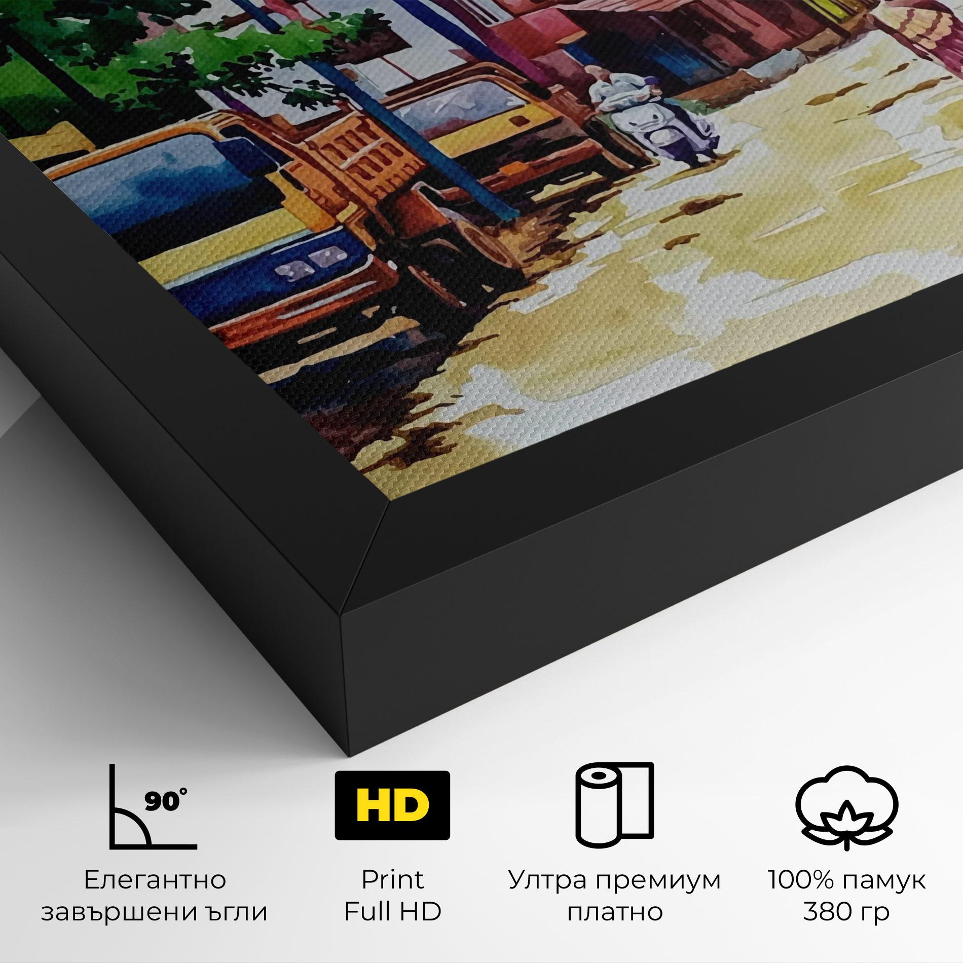 Картина на платно African City mockup 4