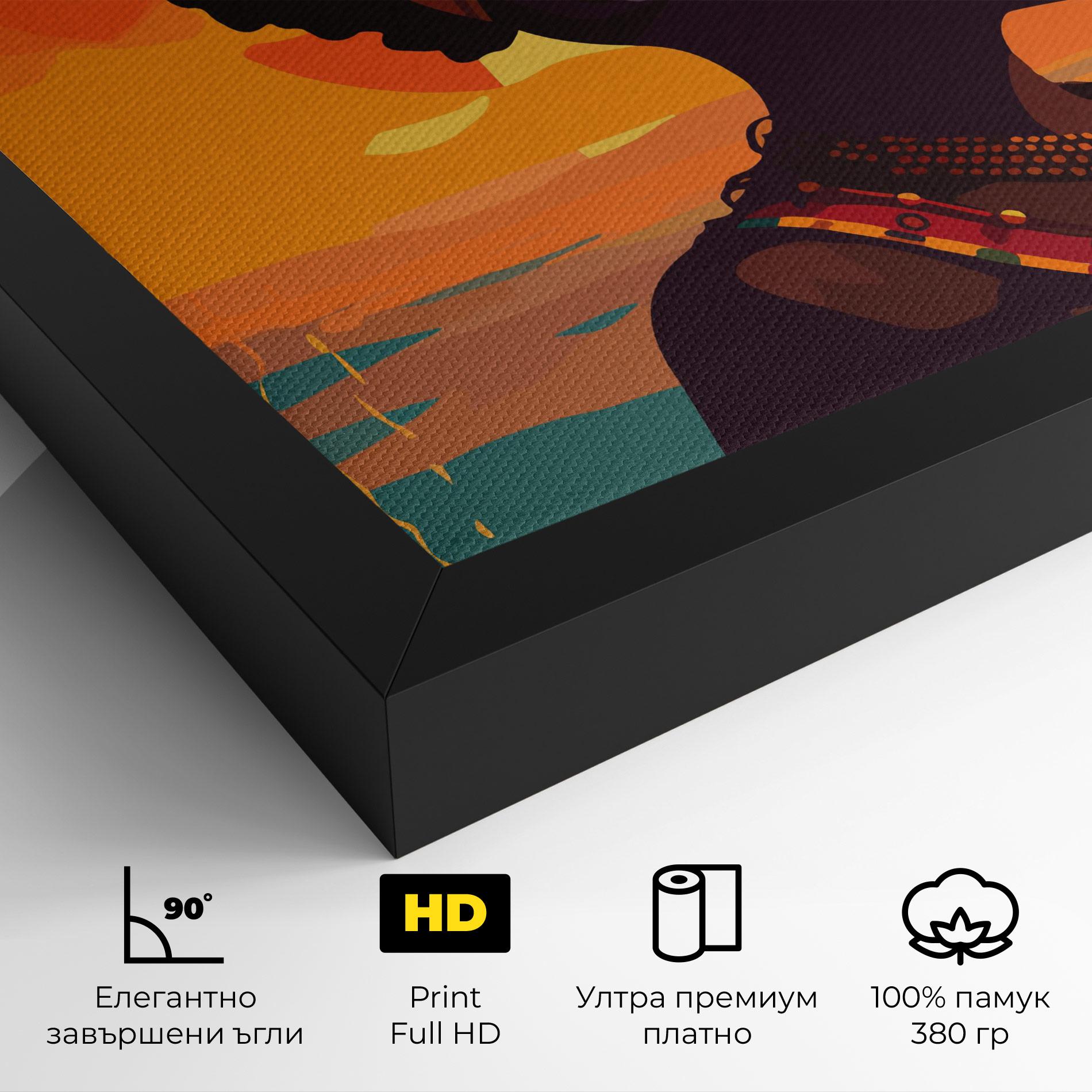 Картина на платно African Pretty Child mockup 4