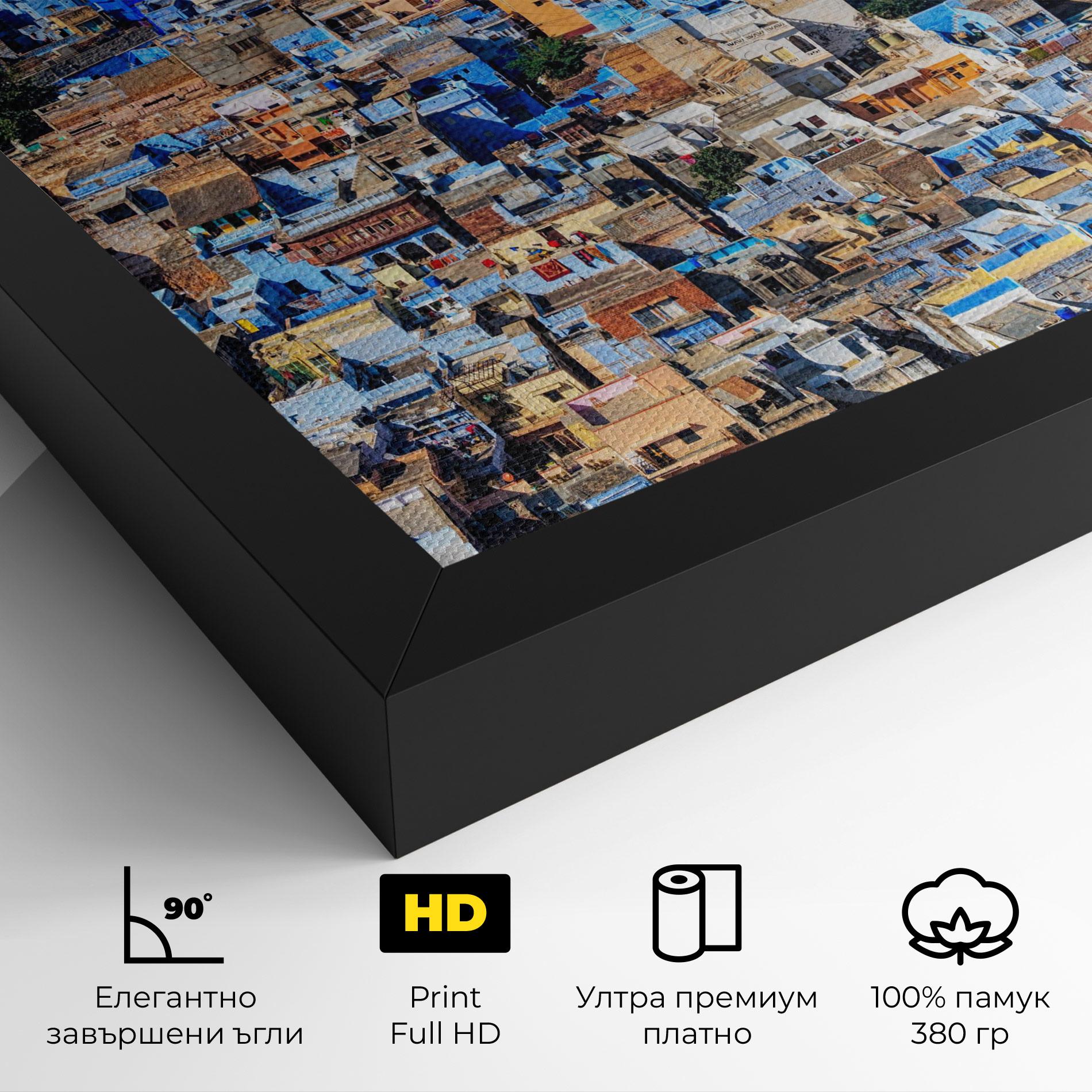 Картина на платно Brahmin Houses mockup 4