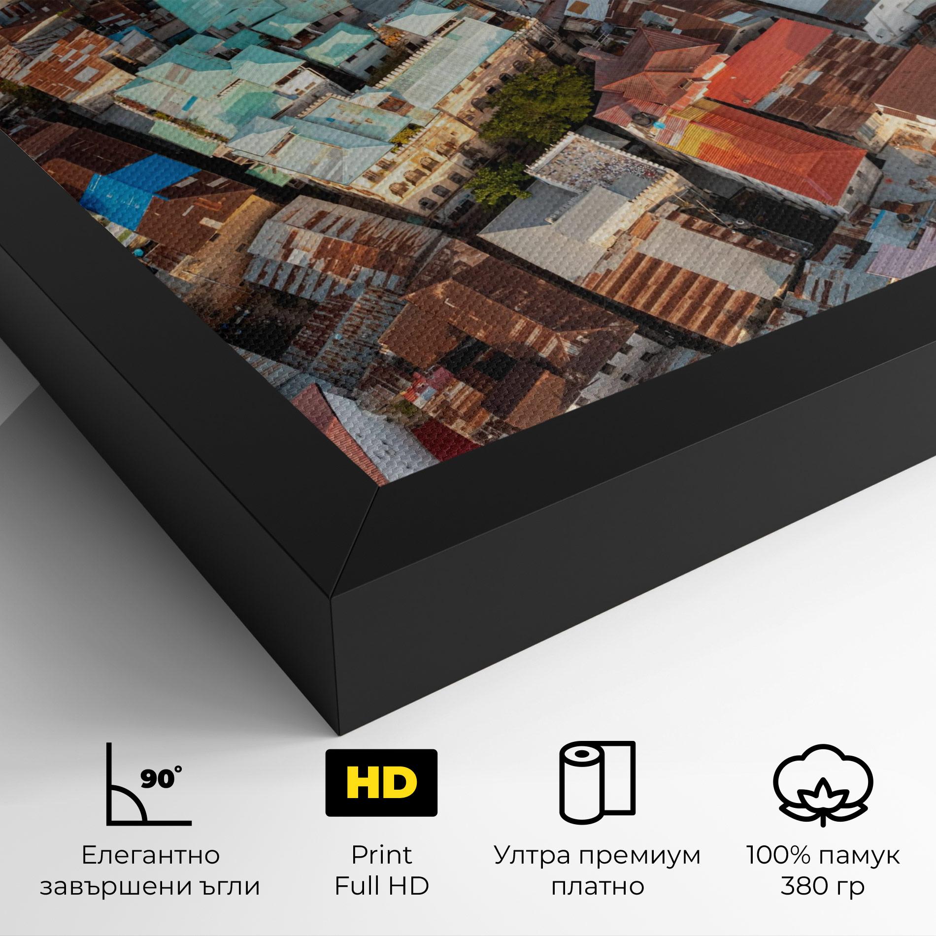 Картина на платно Island Tanzania Buildings mockup 4