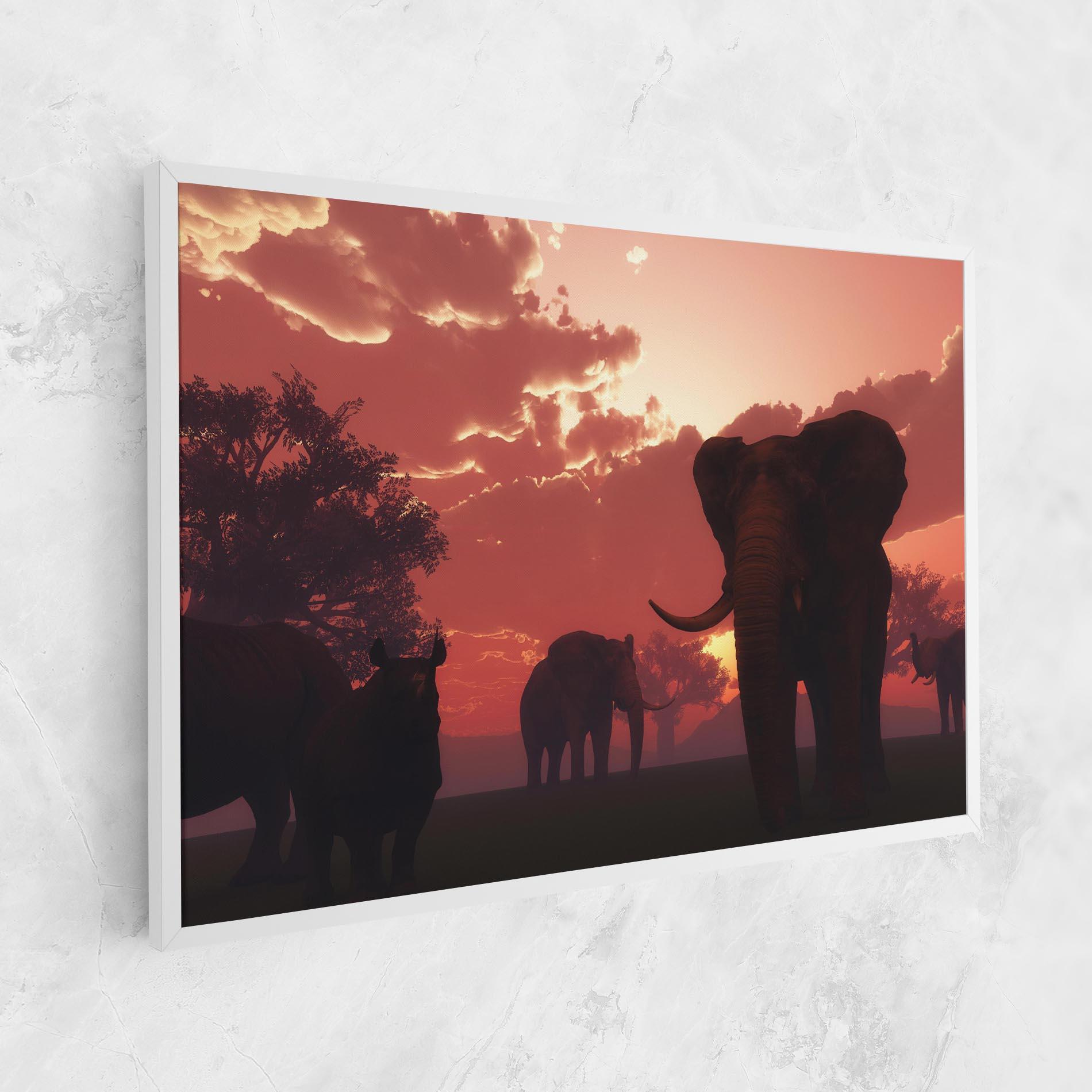 Картина на платно African Elephant View mockup 1