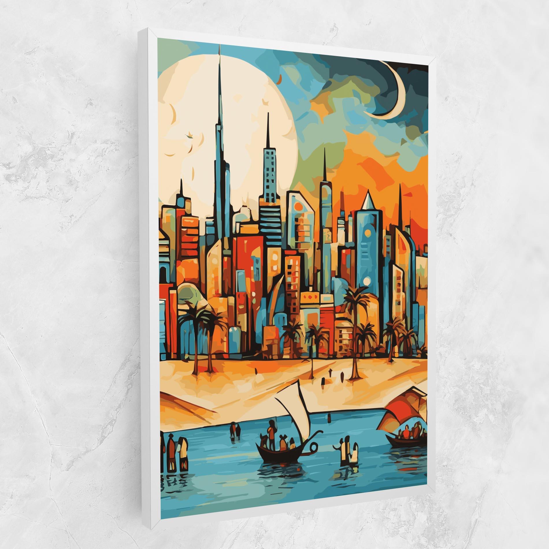 Картина на платно African Moon mockup 1
