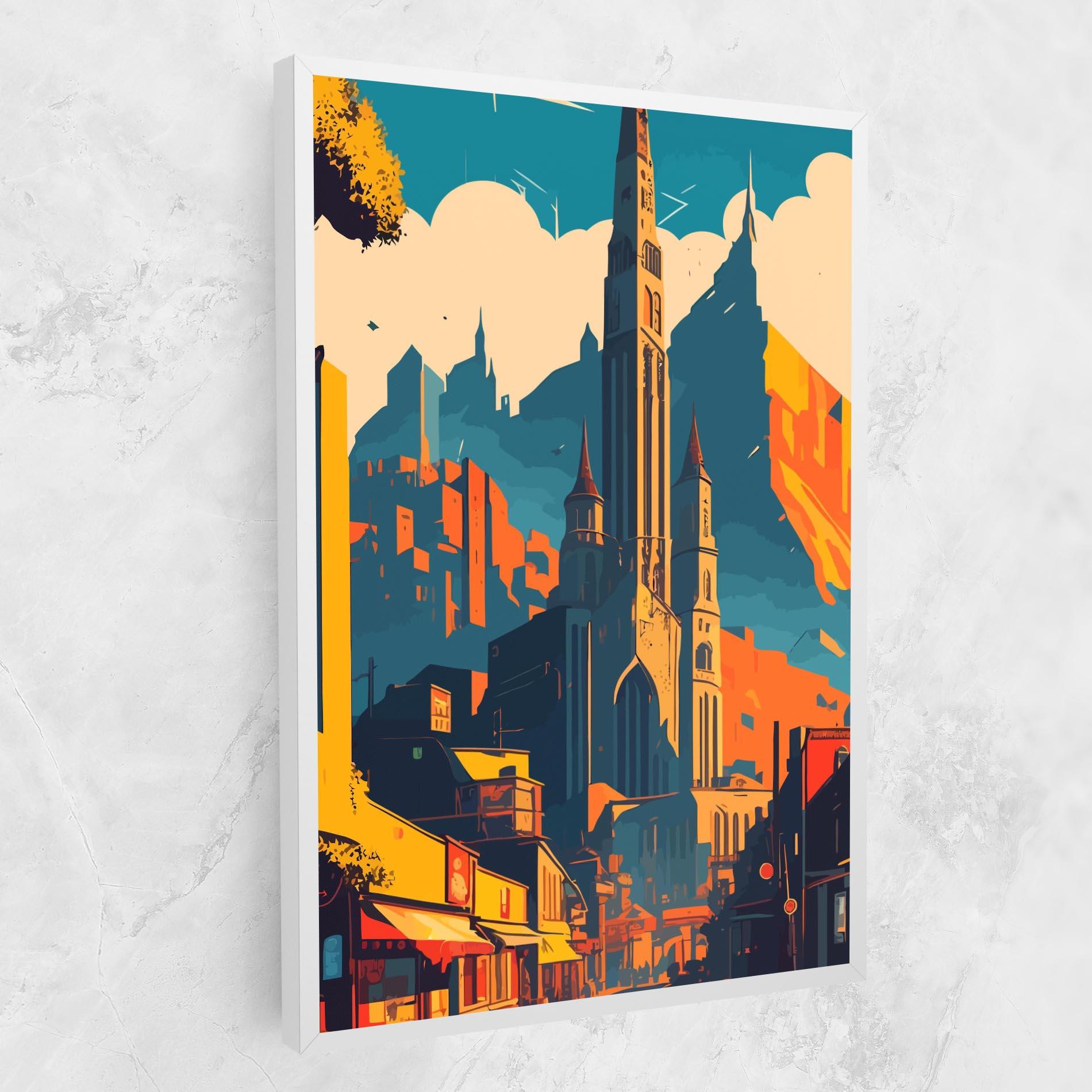 Картина на платно African Tower mockup 1