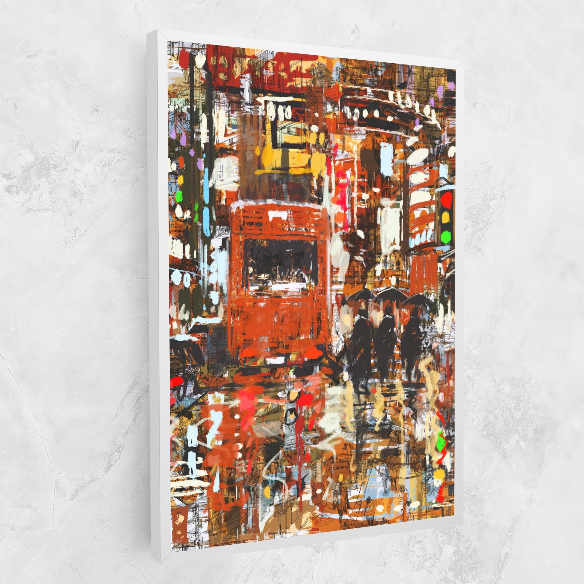 Картина на платно Seamless Colorful City mockup 1