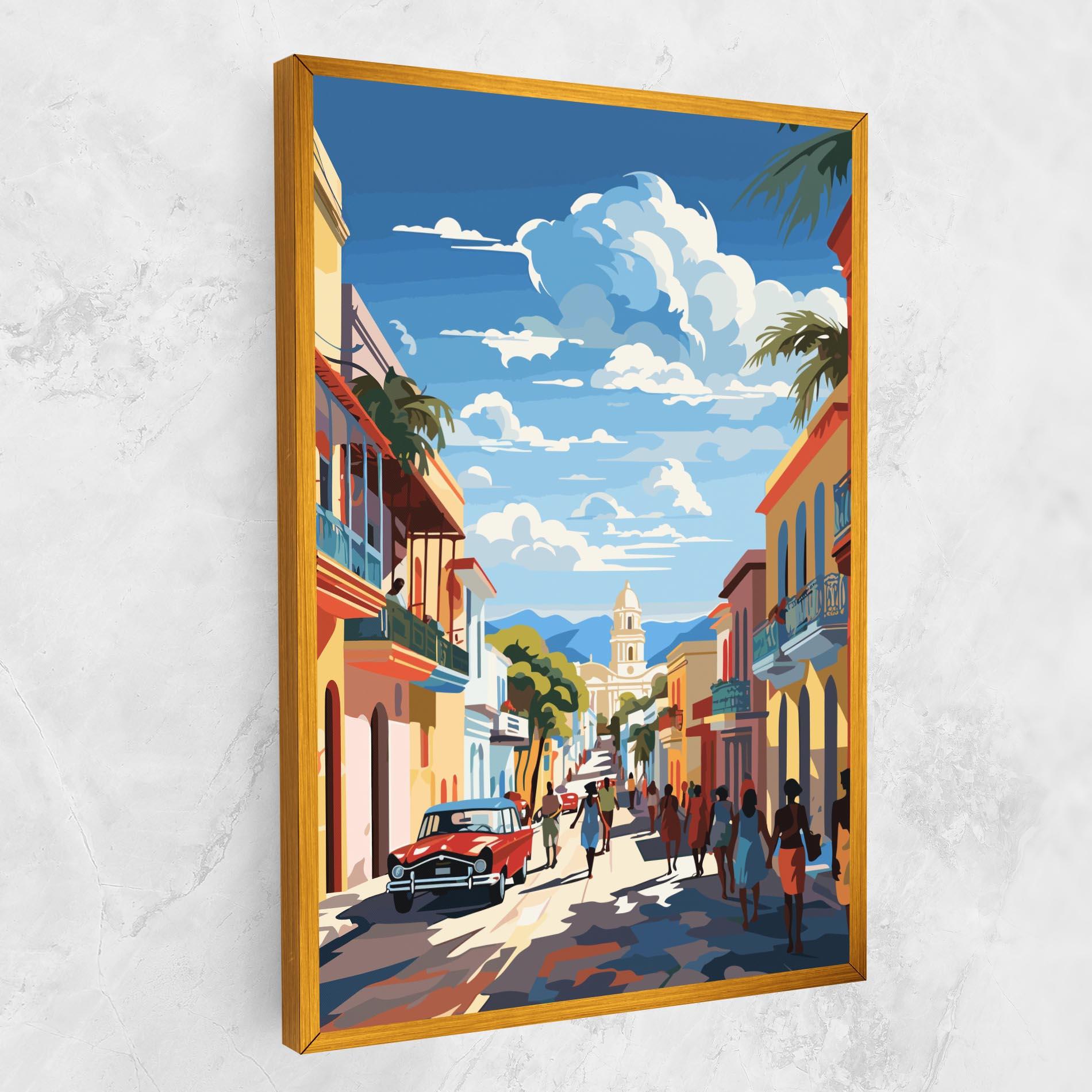 Картина на платно African Street mockup 1