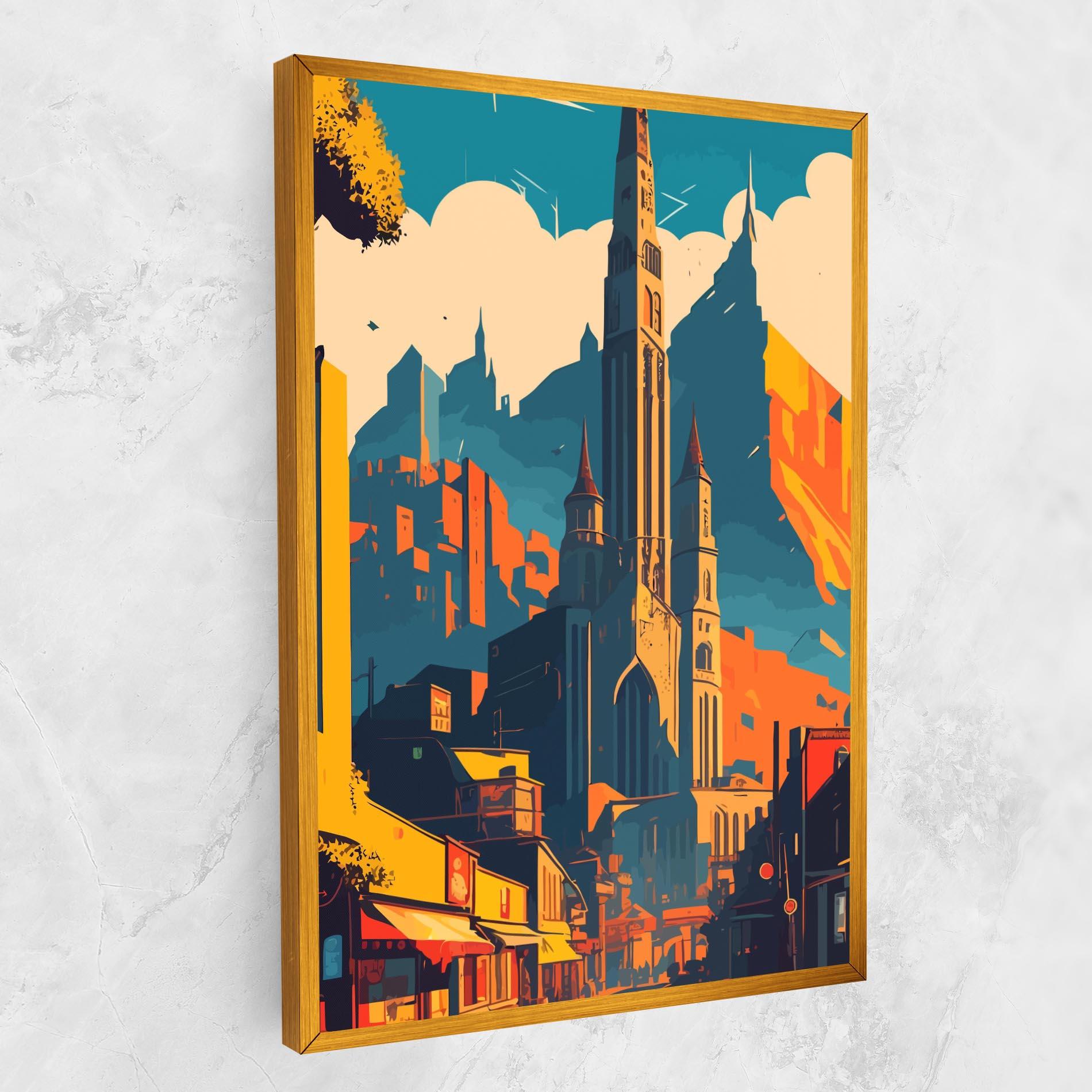 Картина на платно African Tower mockup 1