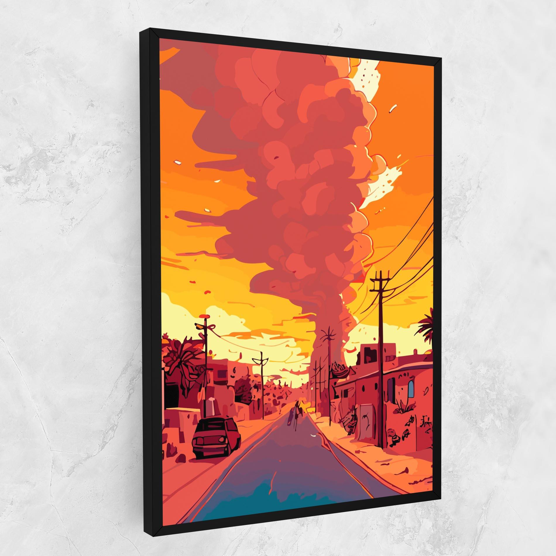 Картина на платно African Smoke mockup 1